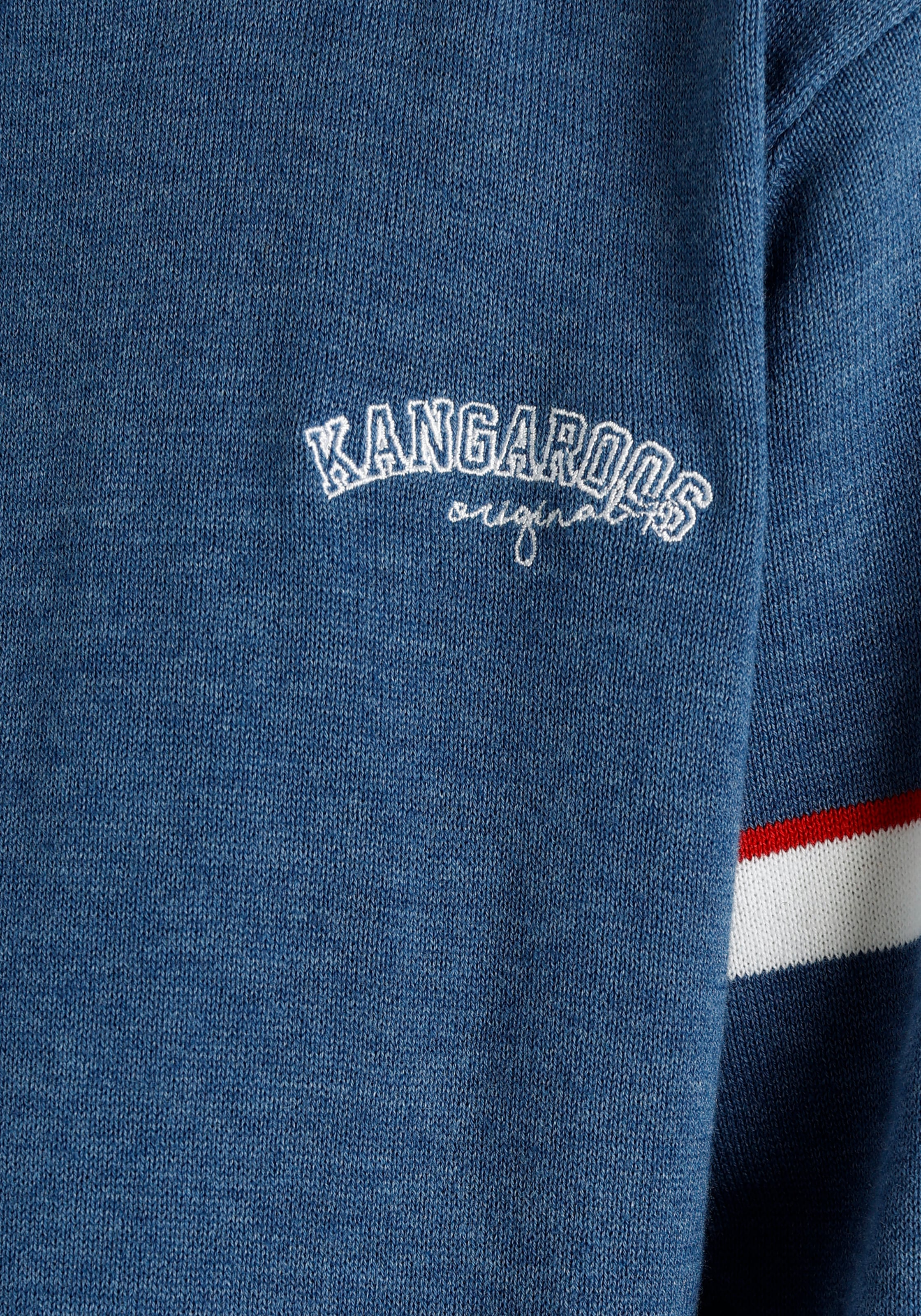 KangaROOS Strickpullover »für bei Kangaroos Jungen«, ♕ mit Logo-Stickerei