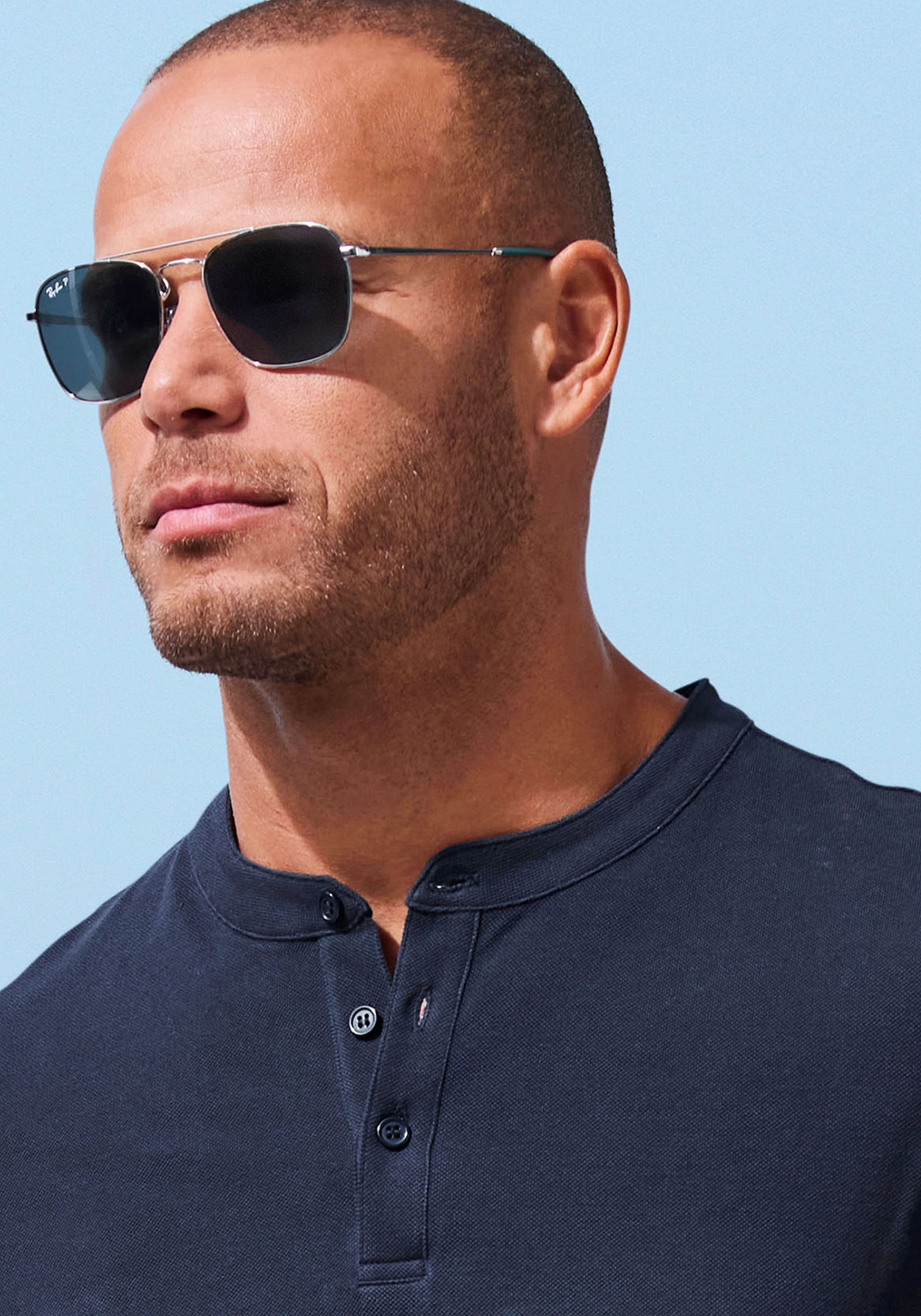 John Devin Poloshirt »mit Stehkragen,«, Regular-Fit, aus Baumwoll-Piqué