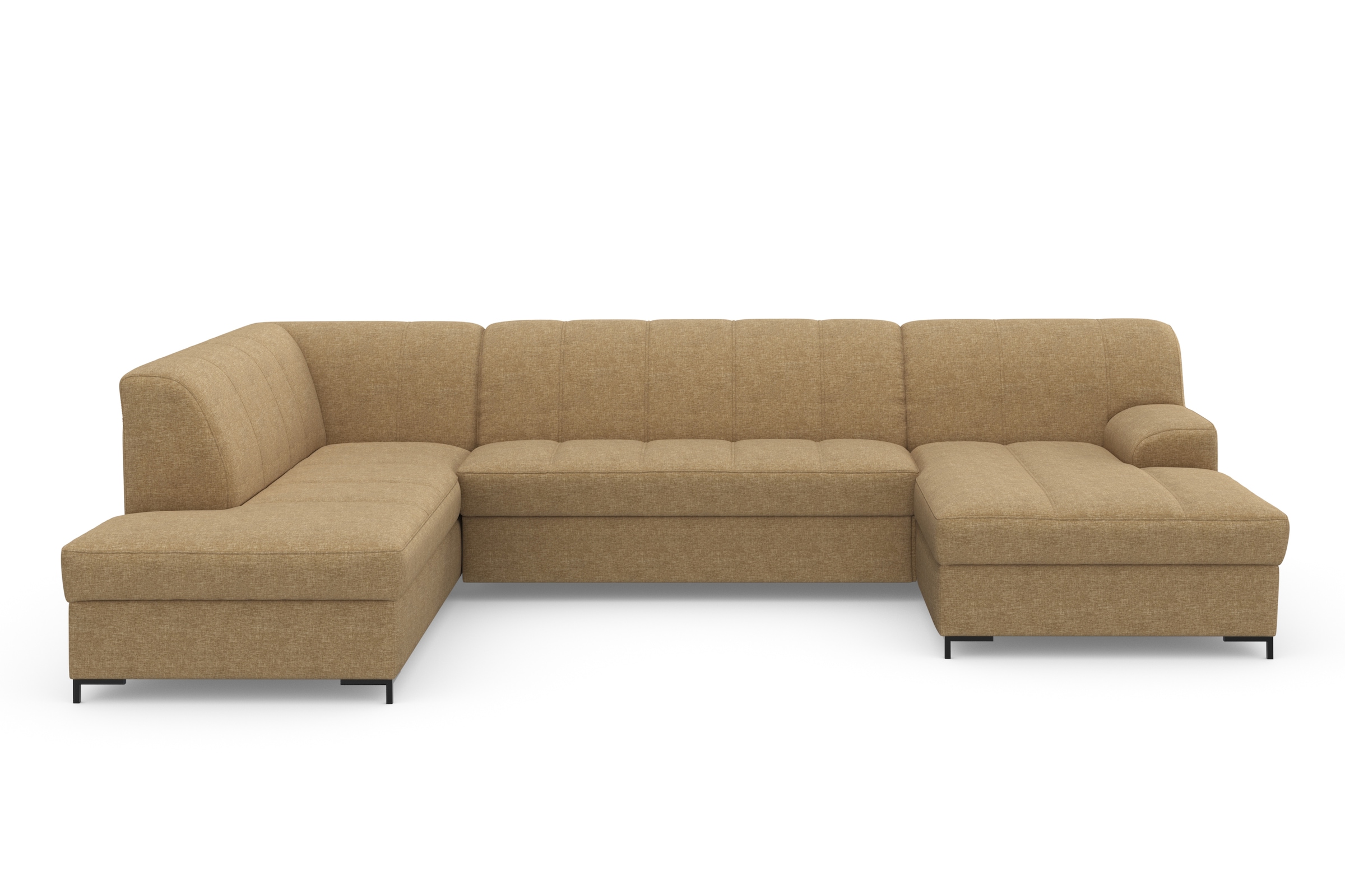 Home affaire Wohnlandschaft »Balme, moderne Formensprache, zeitloses Design, U-Form« Inkl. Zierkissen, wahlweise mit Bettfunktion