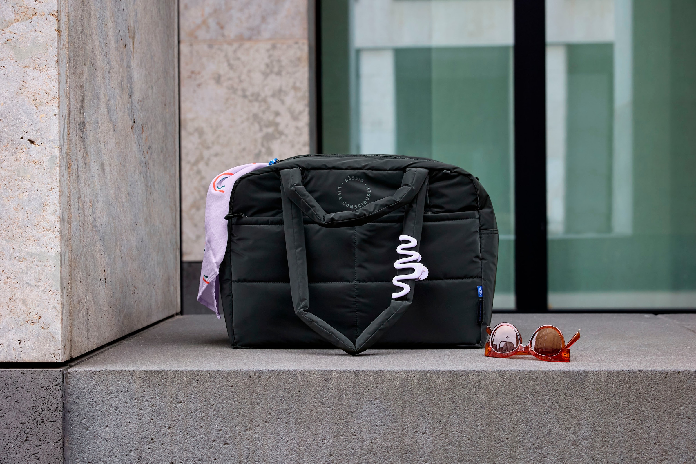 LÄSSIG Wickeltasche »Green Label, Everyday Bag black«, für Kinderwagen oder Buggy