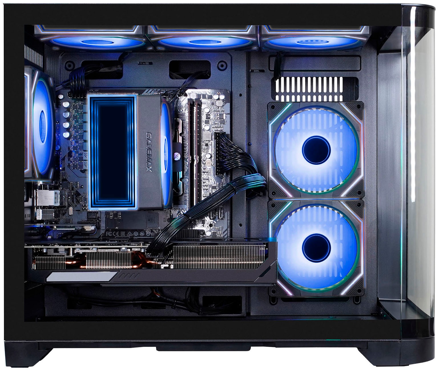 GAMEMAX Gaming-PC »HYPE-M BK 8205 AMD Ryzen 5 9600X 32GB DDR5 1TB SSD RX 9070« Windows 11, DDR5 RAM