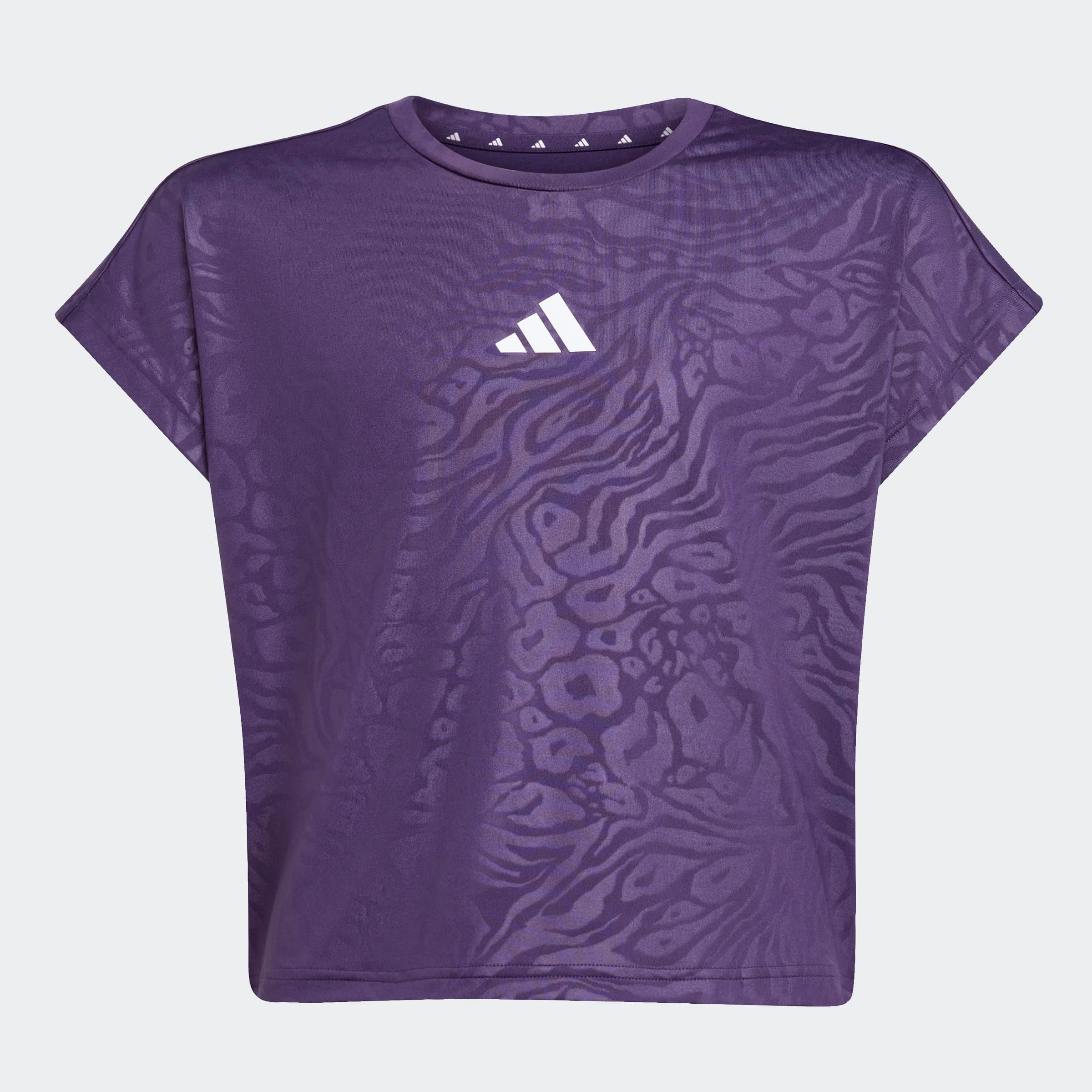 adidas Sportswear T-Shirt »ALL SPORTS ANIMALPRINT CROP« sportlicher Stil, für Kinder, kurze Ärmel, mit auffälligem Aufdruck