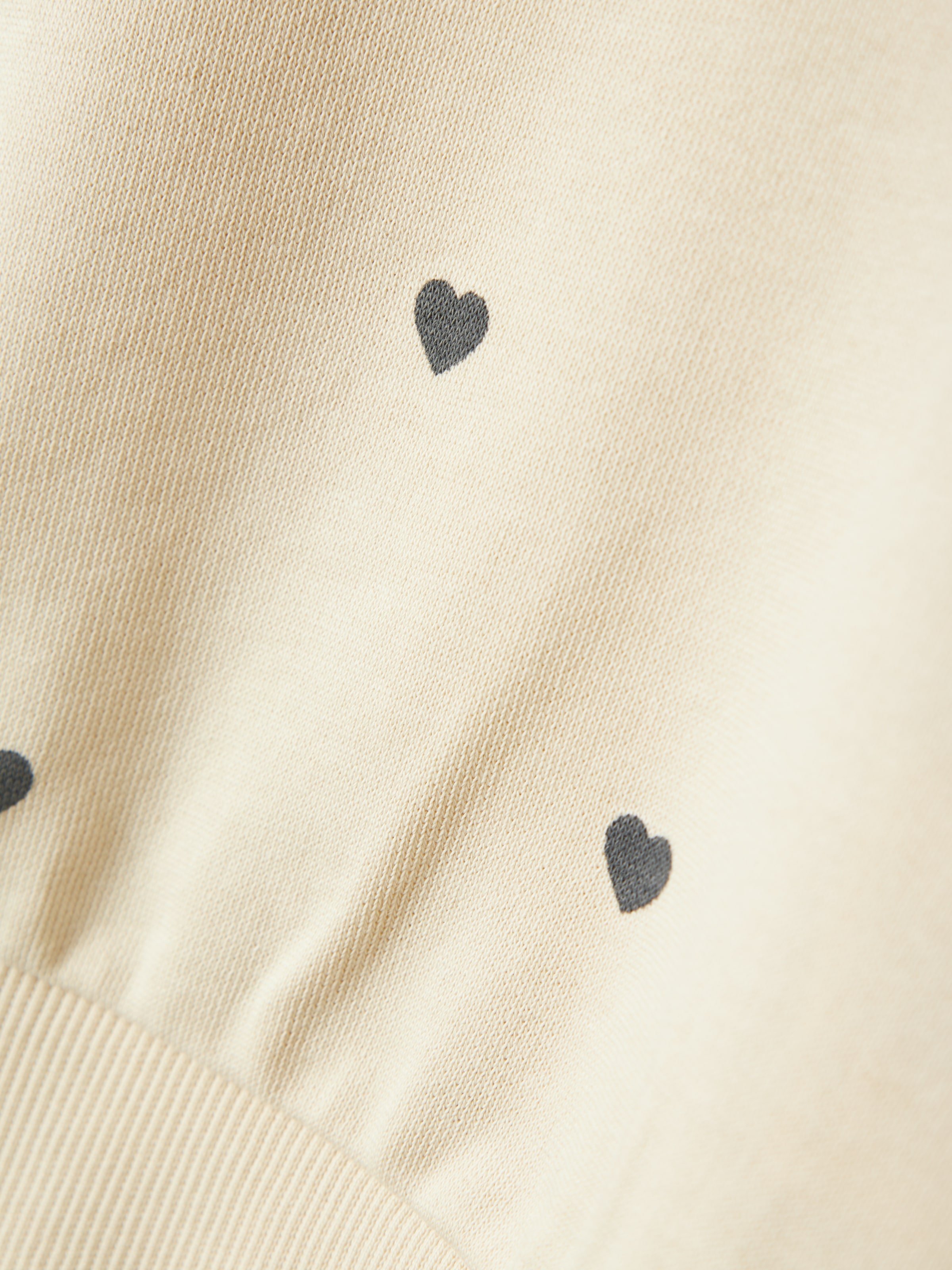 Name It Sweatshirt »NMFVALBA – Sweater mit Herzchen-Alloverdruck und Rippbündchen«, bedruckt, casual, regular fit, Sweatware, Rundhals
