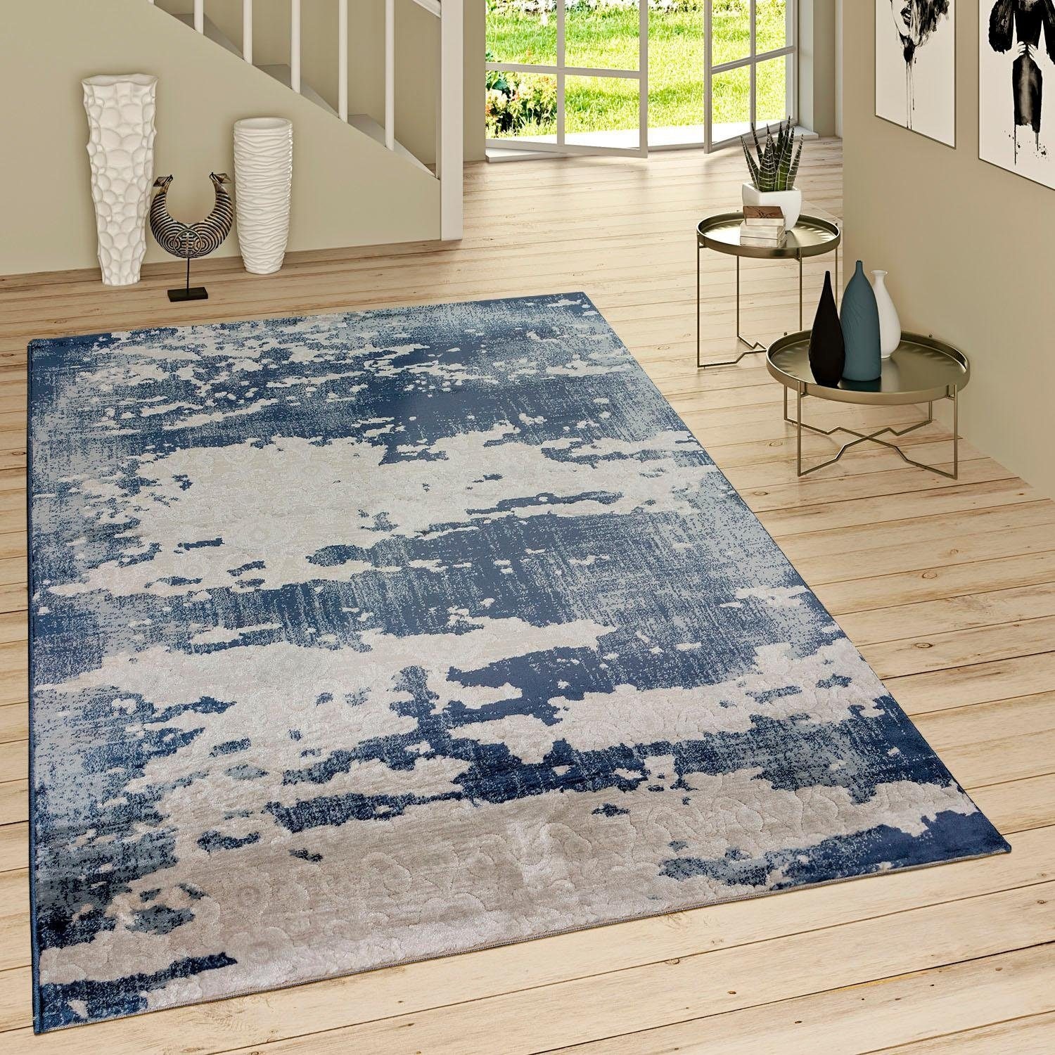 Paco Home Teppich »Victory 601« rechteckig 15 mm Höhe Kurzflor, Vintage Design, Wohnzimmer