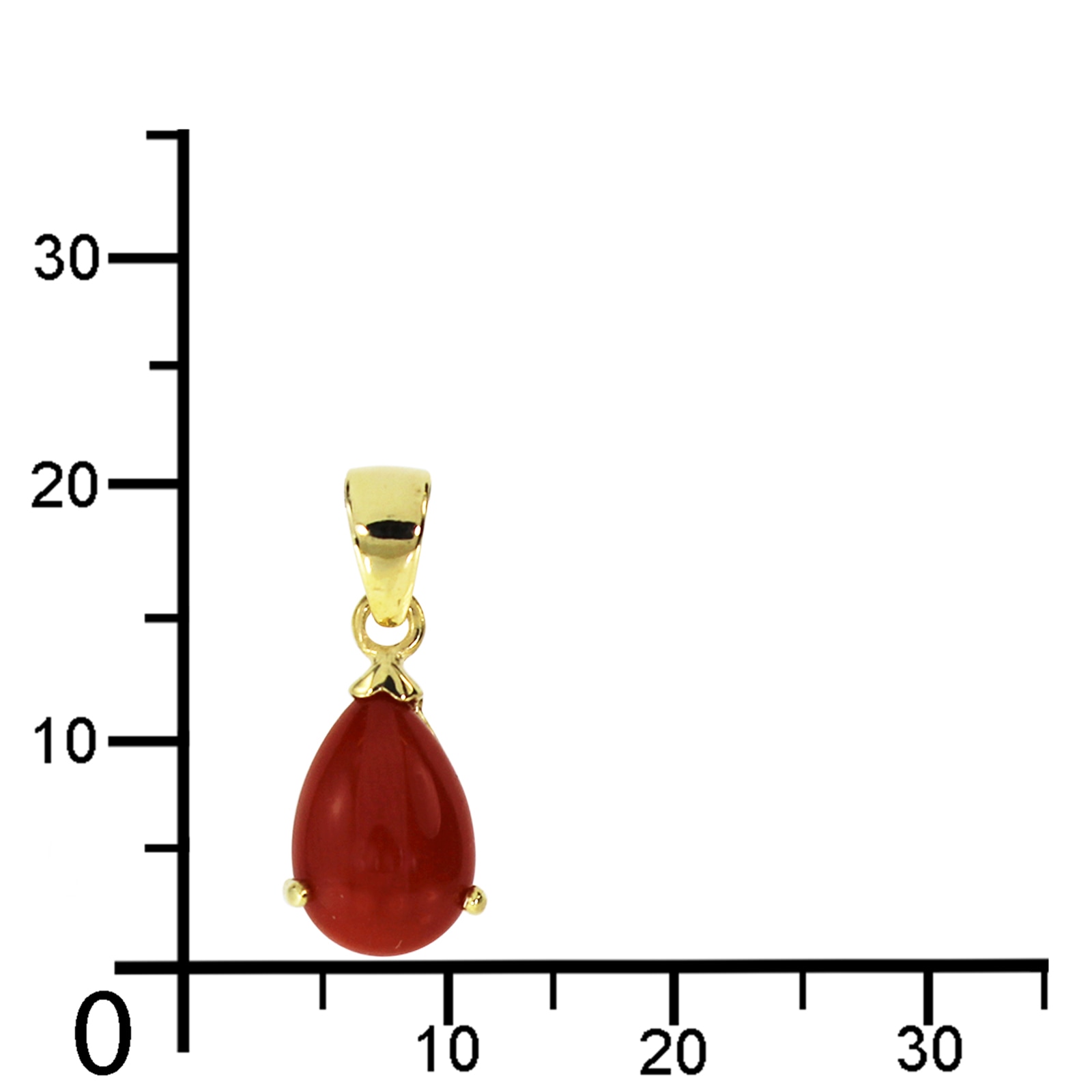 OSTSEE-SCHMUCK Kettenanhänger »- Meret - Gold 333/000 - Koralle«