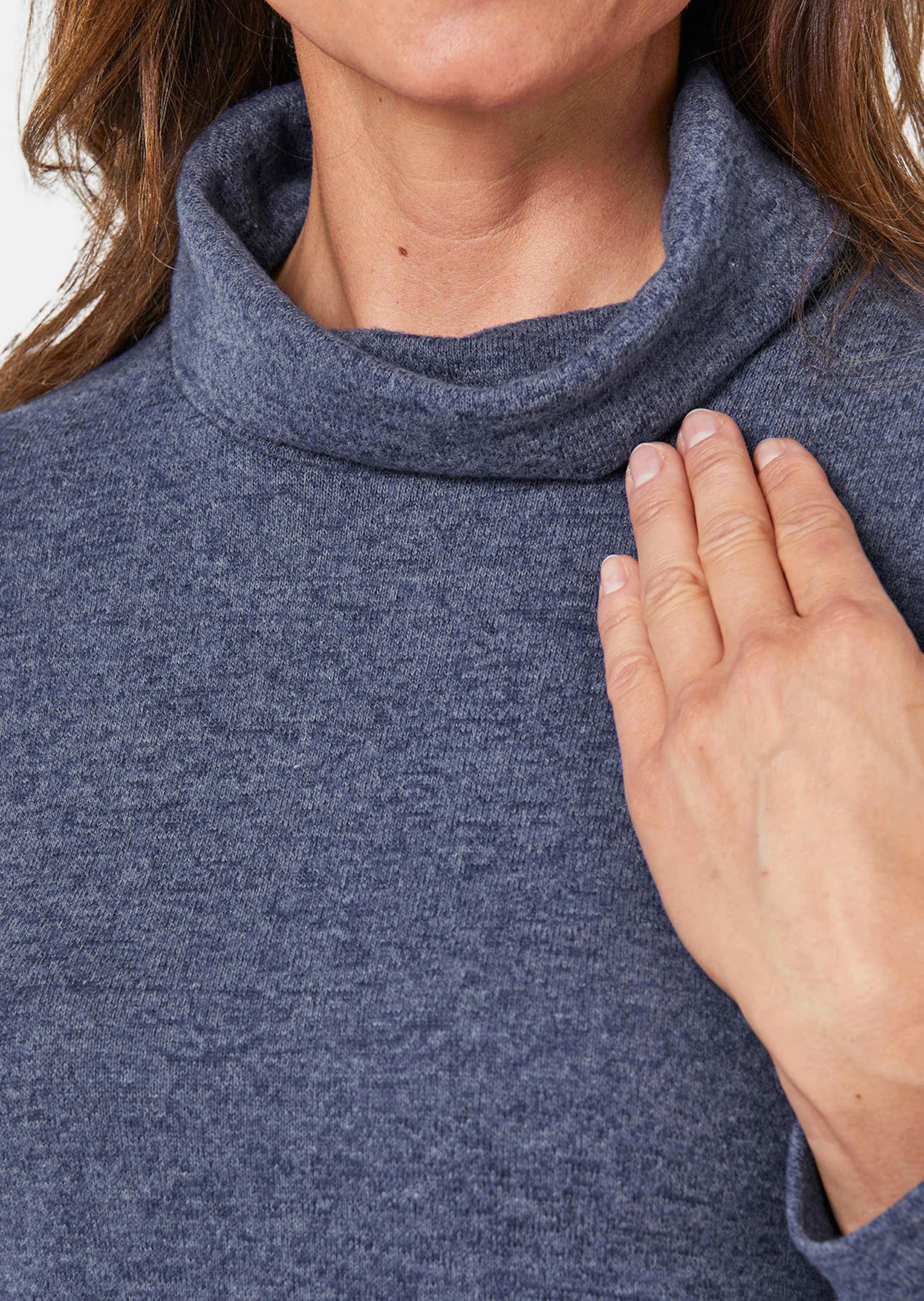 GOLDNER Rollkragenpullover »Kurzgröße Flauschig weiches Rollkragenshirt in Strickoptik«