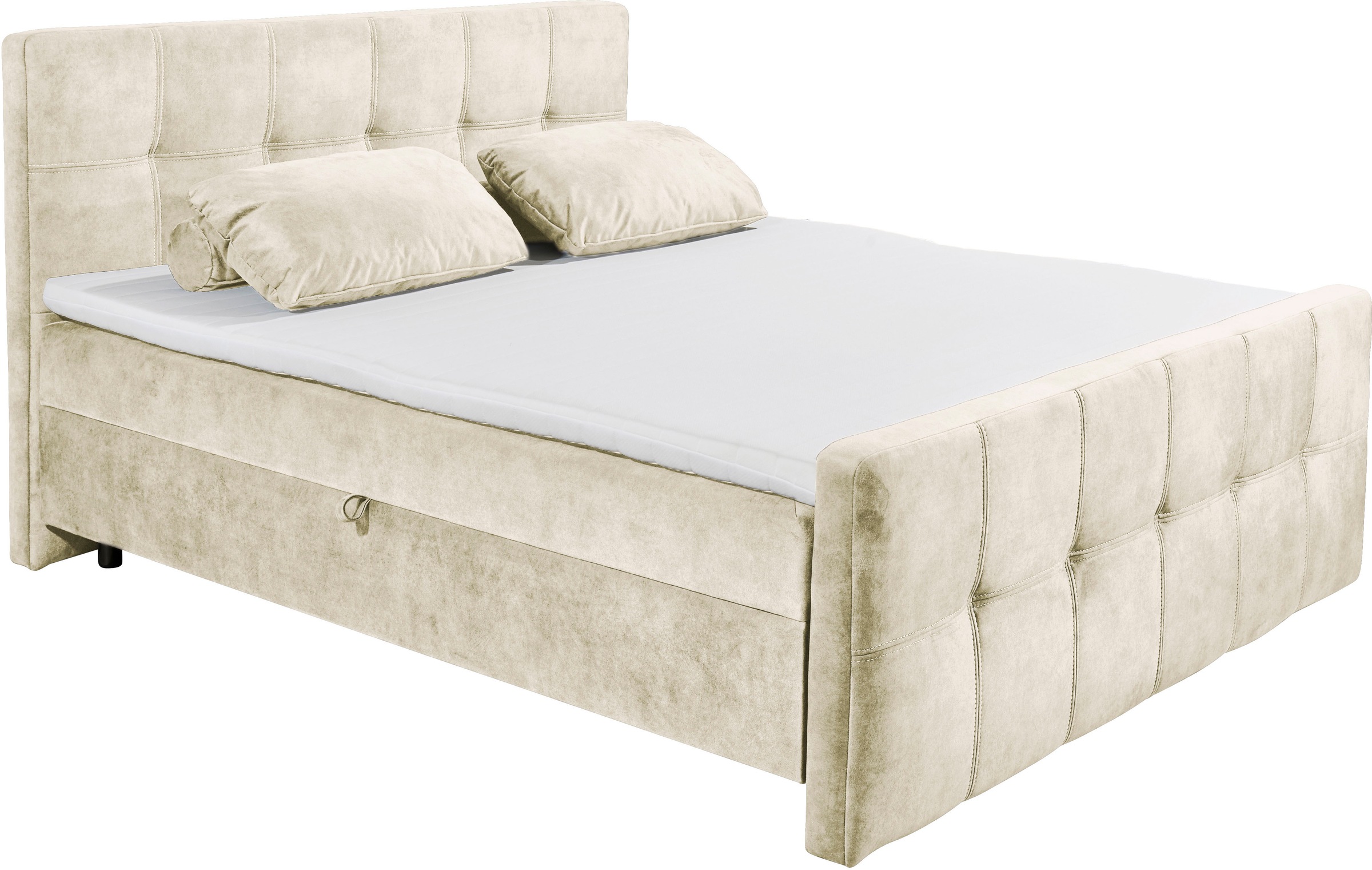 ED EXCITING DESIGN Boxbett »Valetta« mit Bettkasten, inkl. Topper
