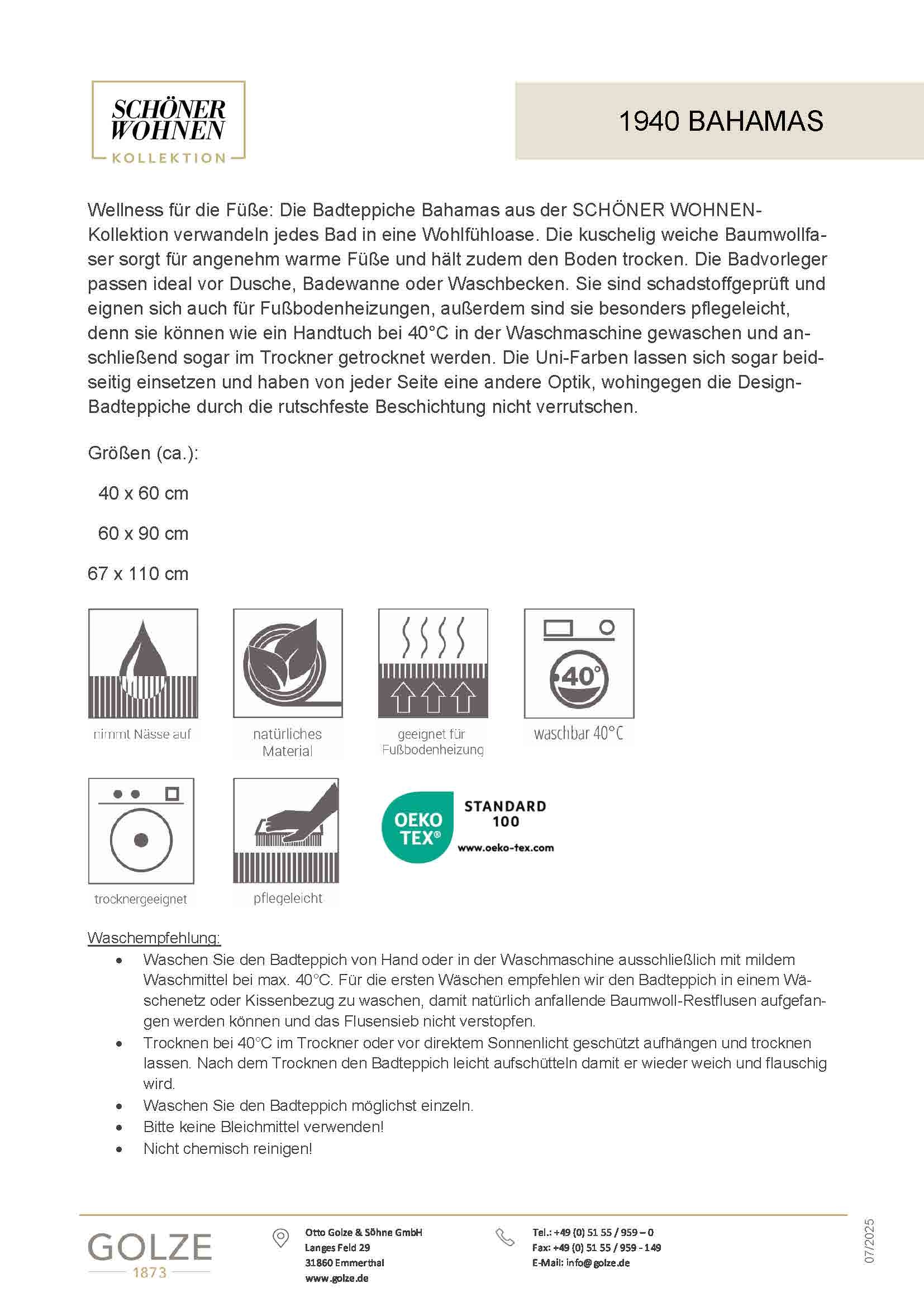 ASTRA Küchenläufer »Miabella 1669« rechteckig 7 mm Höhe waschbar