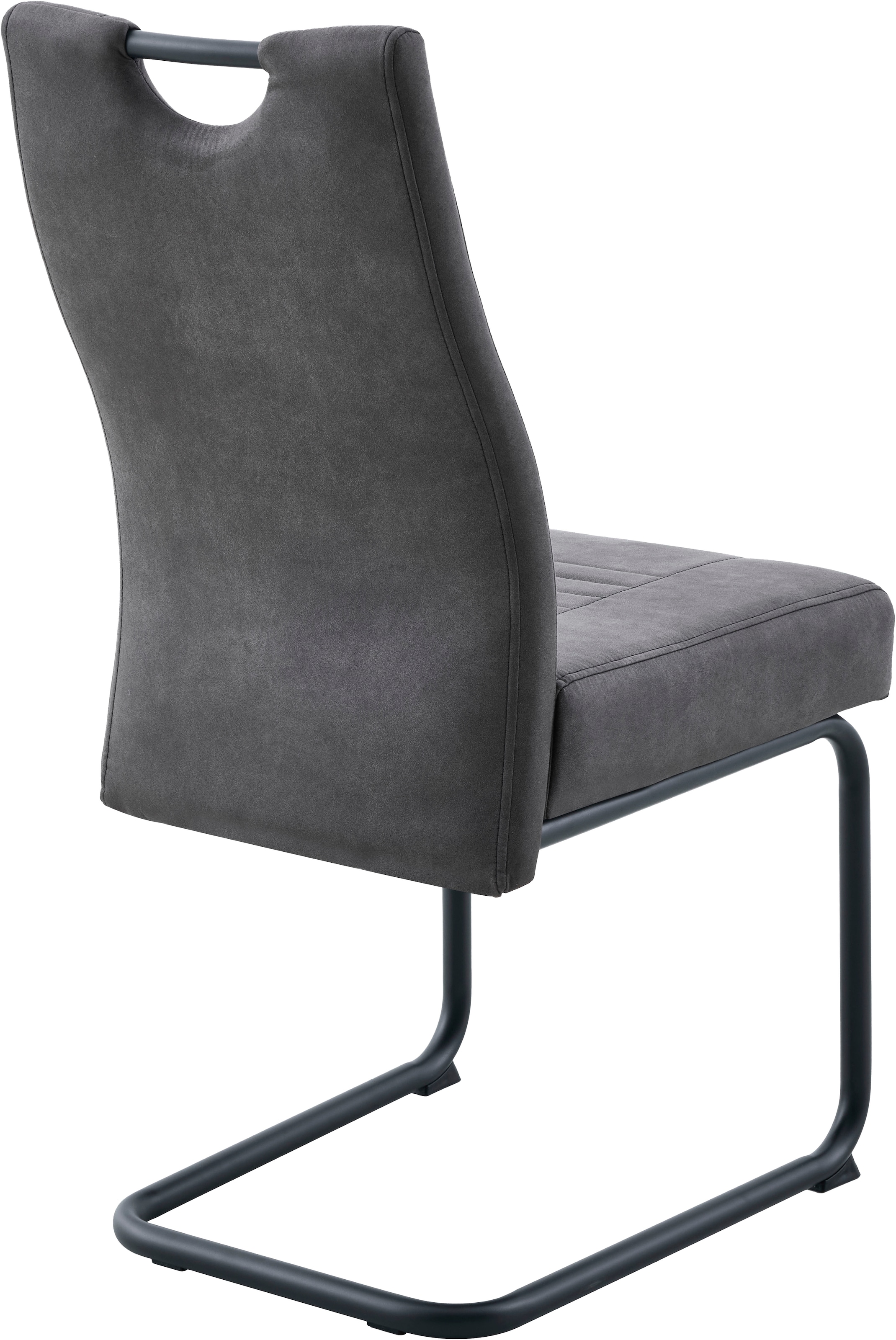 OTTO home Essgruppe »"Altona", Esstisch ausziehbar plus 6 Stühle, TOPSELLER!« Esstisch ausziehbar 140 - 180 cm, 6 Freischwinger, 7 tlg. tlg. Säulentisch 140-180x90 cm, Stuhl mit Federkorb, 140 kg belastbar