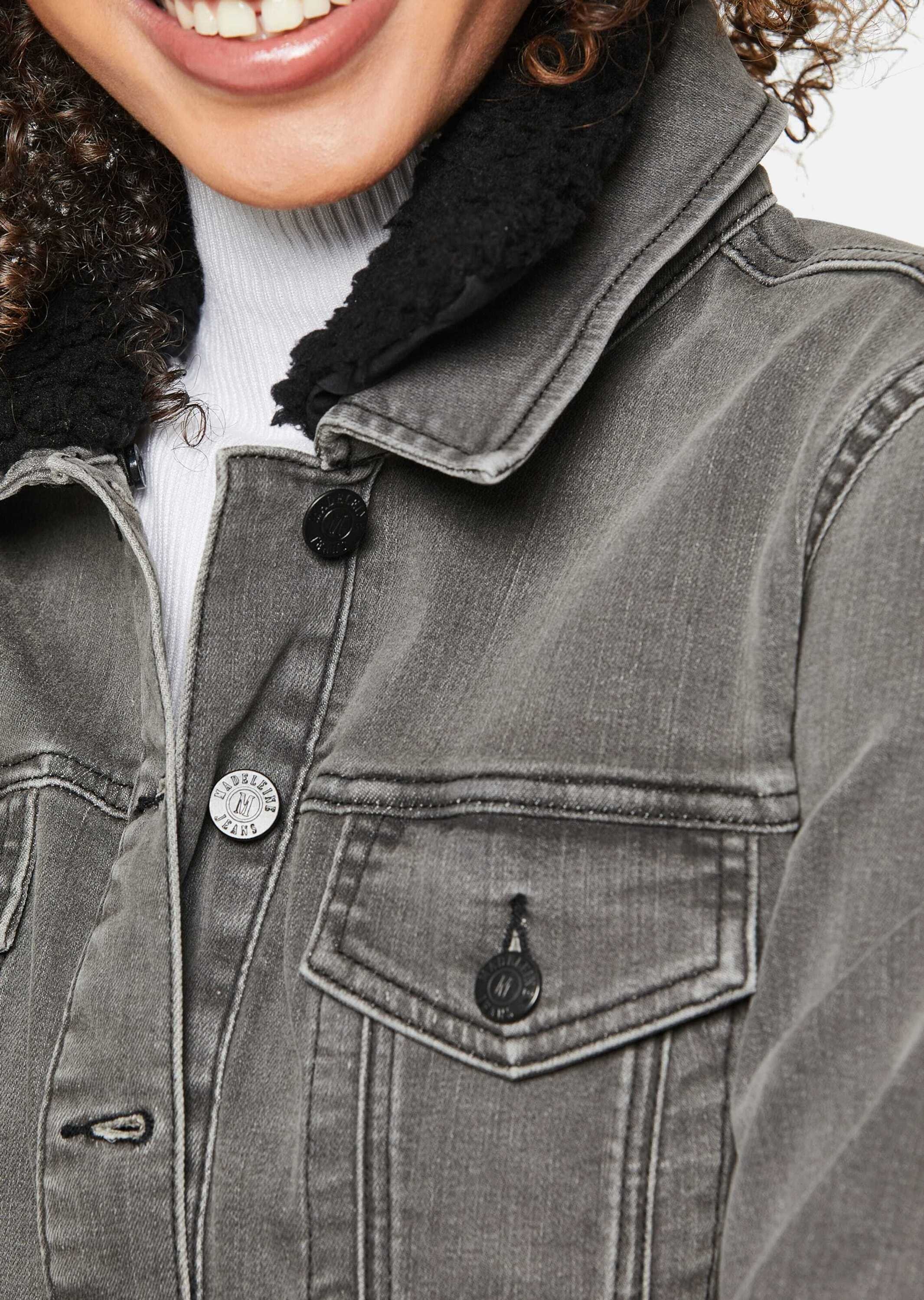 MADELEINE Jeansjacke »Jeansjacke Jeansjacke mit Teddykragen«