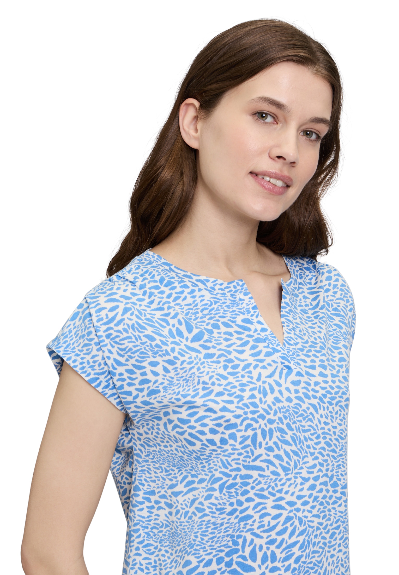 Betty&Co Kurzarmshirt »Casual-Shirt mit Tunnelzug«