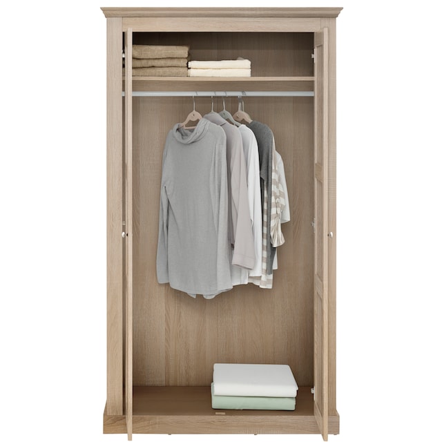 Home affaire Kleiderschrank »Clonmel«, mit Einlegeboden und Kleiderstange  hinter die Türen, Höhe 180 cm auf Raten kaufen