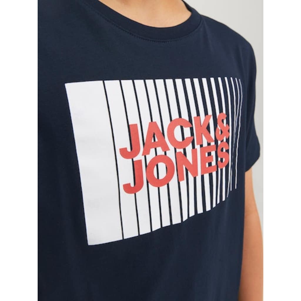 Jack & Jones Junior Kurzarmshirt »JJECORP LOGO TEE PLAY SS O-NECK NOOS JNR«