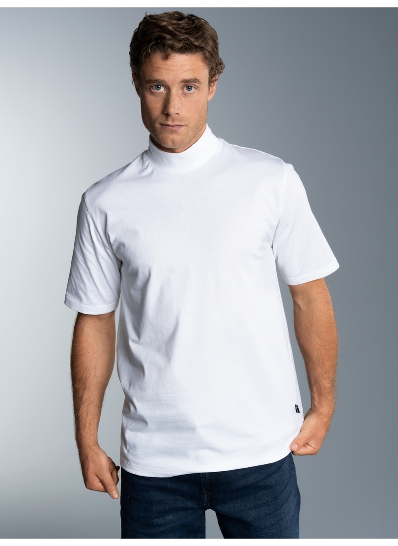 Trigema T-Shirt »TRIGEMA T-Shirt mit Stehkragen«, (1 tlg.)