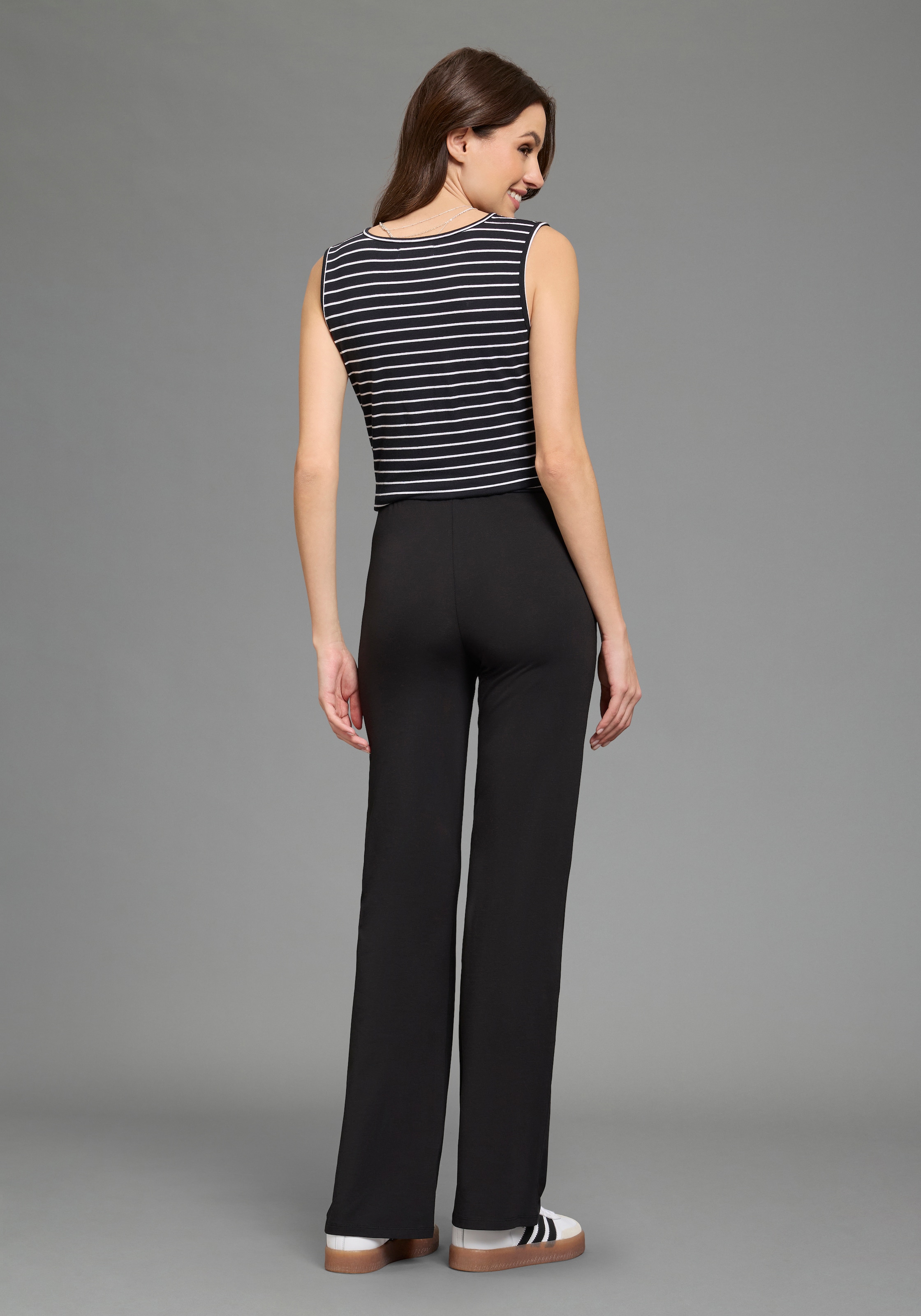 Neun Monate Umstandsleggings »2er Pack Umstands-Leggings boot cut«  für Schwangerschaft, aus weicher Baumwollmischung, langer Schnitt