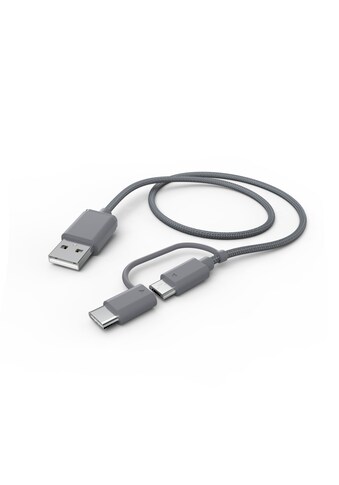 Hama Adapter »USB-Kabel«, USB Typ A-Micro-USB zu USB-C, 2in1-USB-Kabel, USB-A -... kaufen