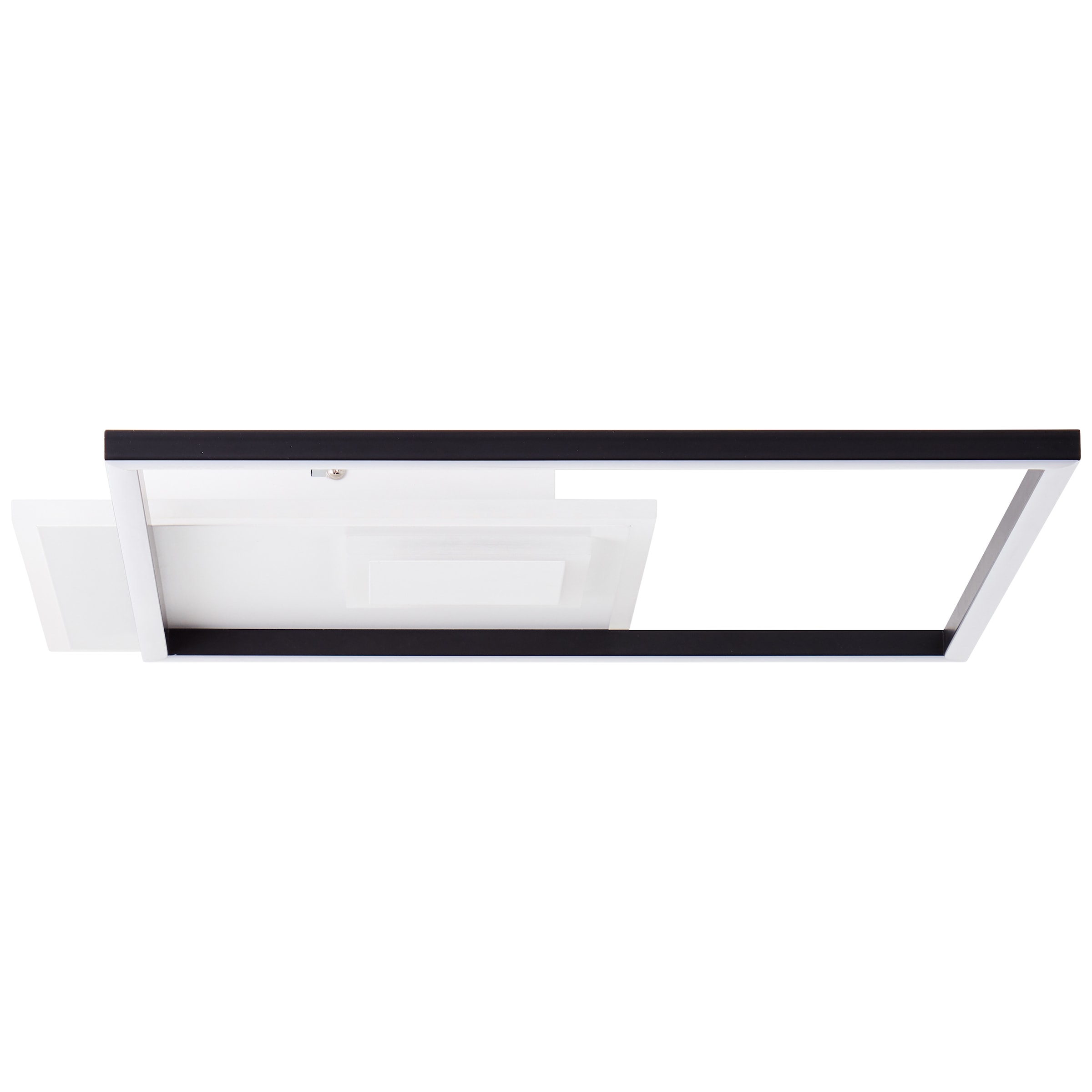 Brilliant LED Deckenleuchte »Iorgo« Warmweiß 43 x 43 cm, 4300 lm, Metall/Kunststoff, schwarz/weiß