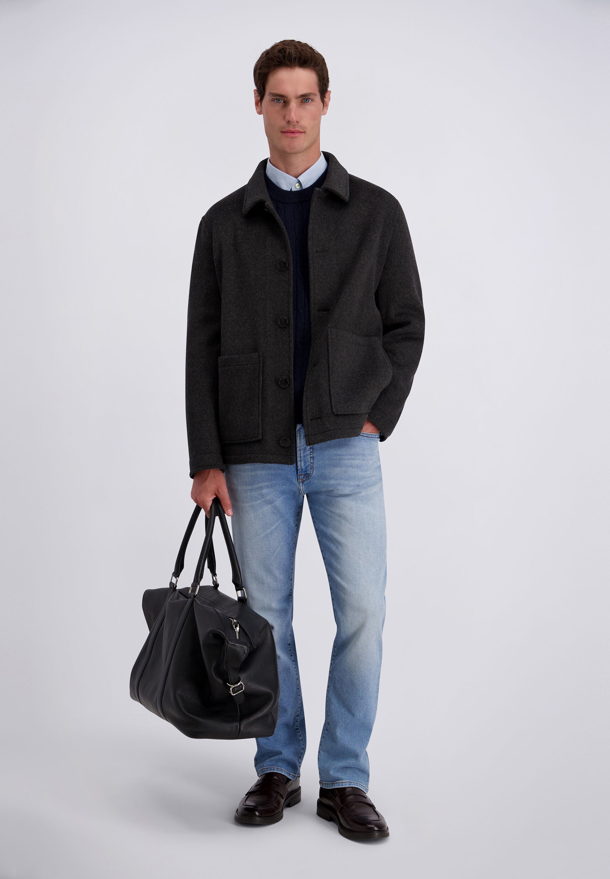 Pierre Cardin Cabanjacke »Pierre Cardin Jacke« ohne Kapuze mit Zwei-Wege-Taschen
