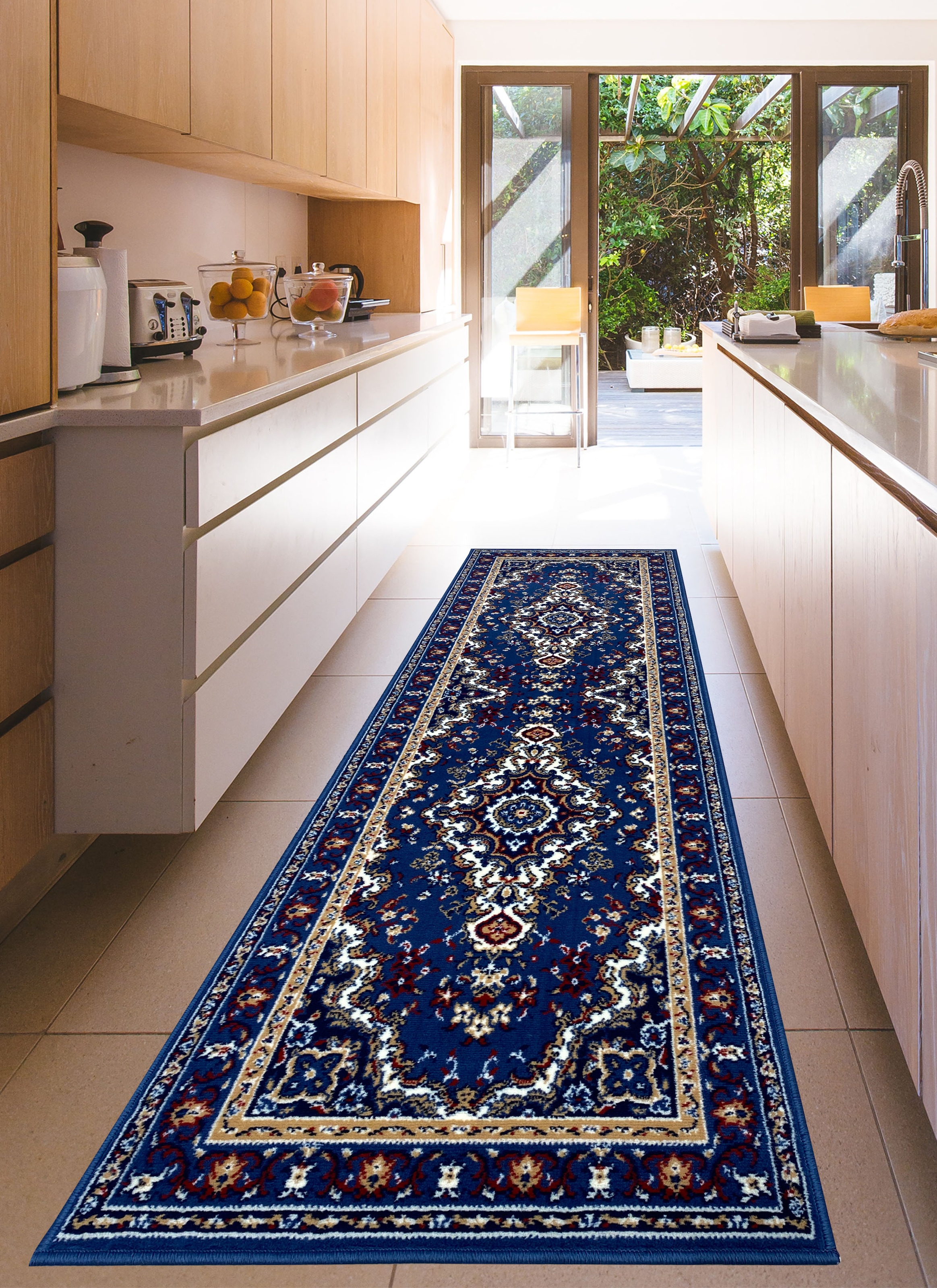 my home Läufer »Oriental, Made in Belgium«, rechteckig, 7 mm Höhe, Läufer, Brücke, Kurzflor, Orient-Optik, mit Bordüre, gewebt