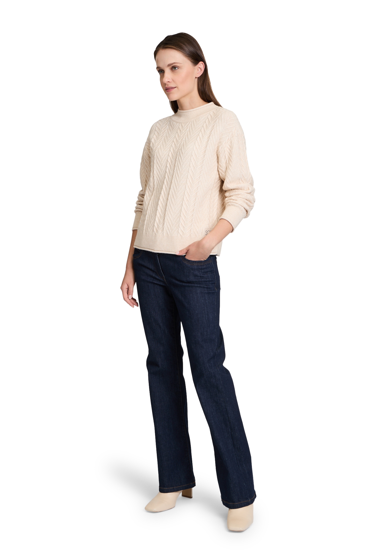 Betty Barclay Rundhalspullover »Grobstrick-Pullover mit Struktur«