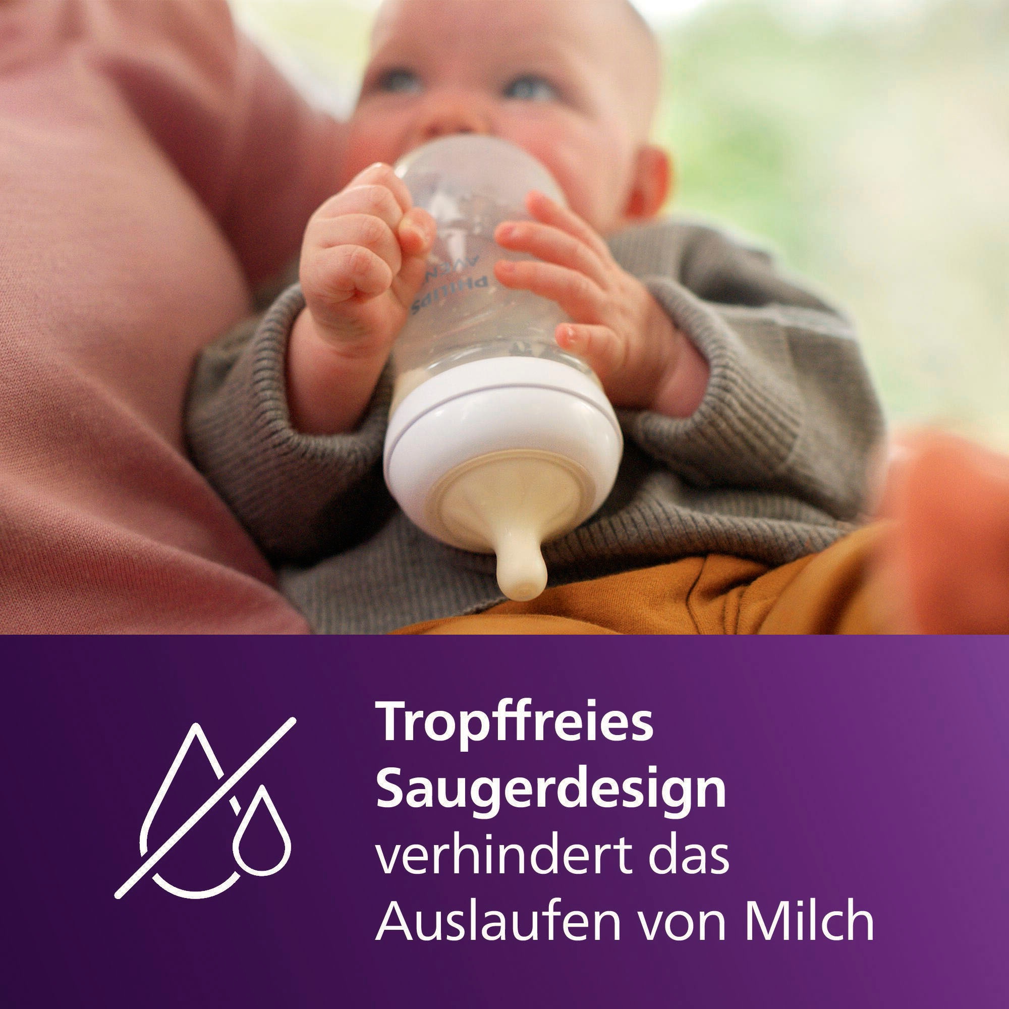Philips AVENT Babyflasche »Natural Response Babyflasche« 2 Stück, 125 ml, ab 0 Monaten