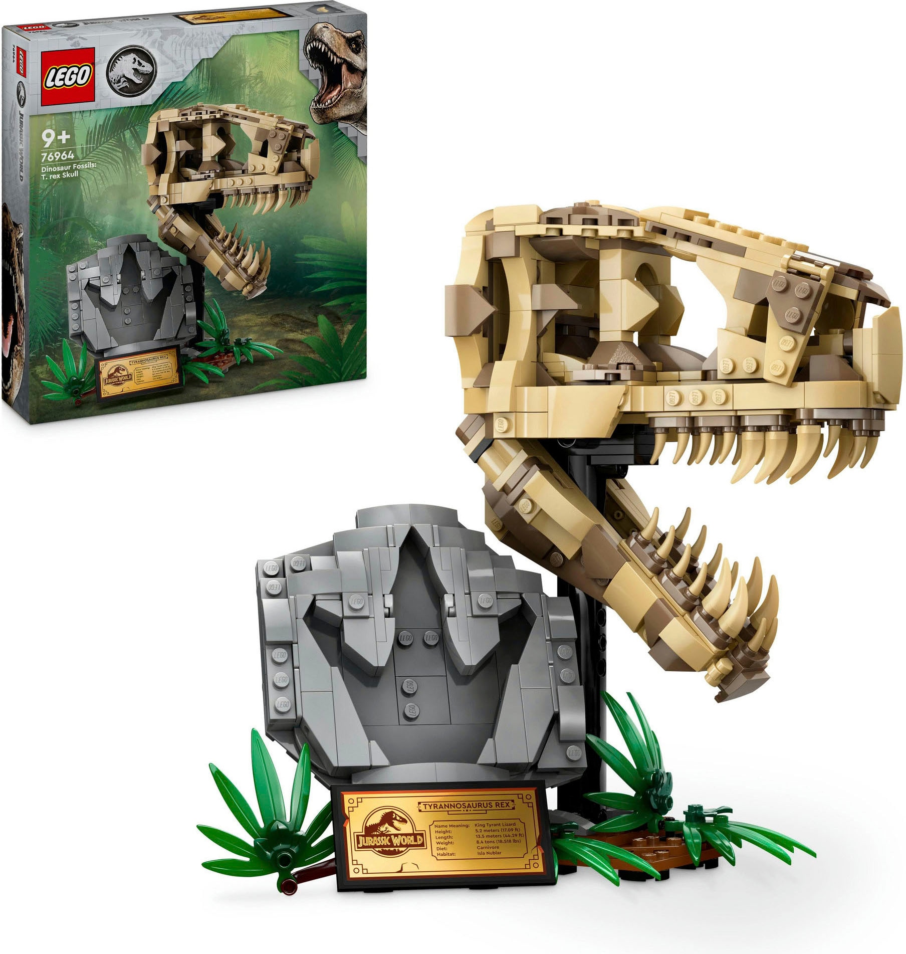 LEGO® Konstruktionsspielsteine »Dinosaurier-Fossilien: T.-rex-Kopf (76964), LEGO Jurassic World«, (577 St.), Made in Europe