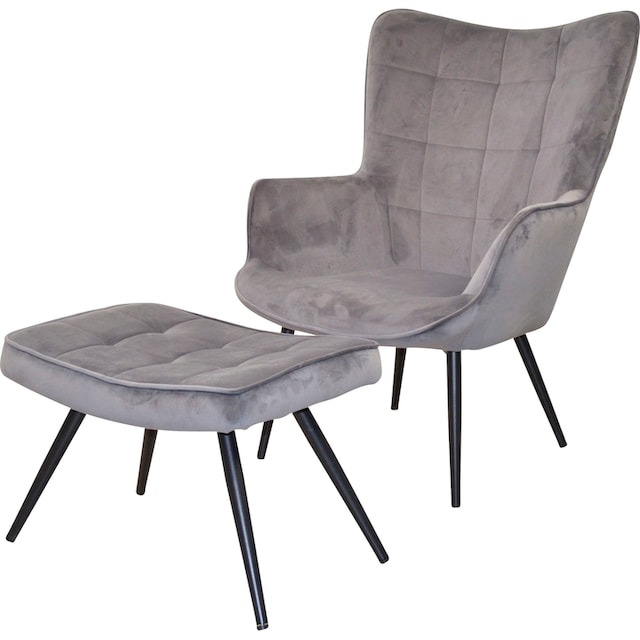 HOFMANN LIVING AND MORE Sessel »Jaro«, Polstersessel mit Beinen aus  Stahlrohr, schwarz lackiert bequem kaufen