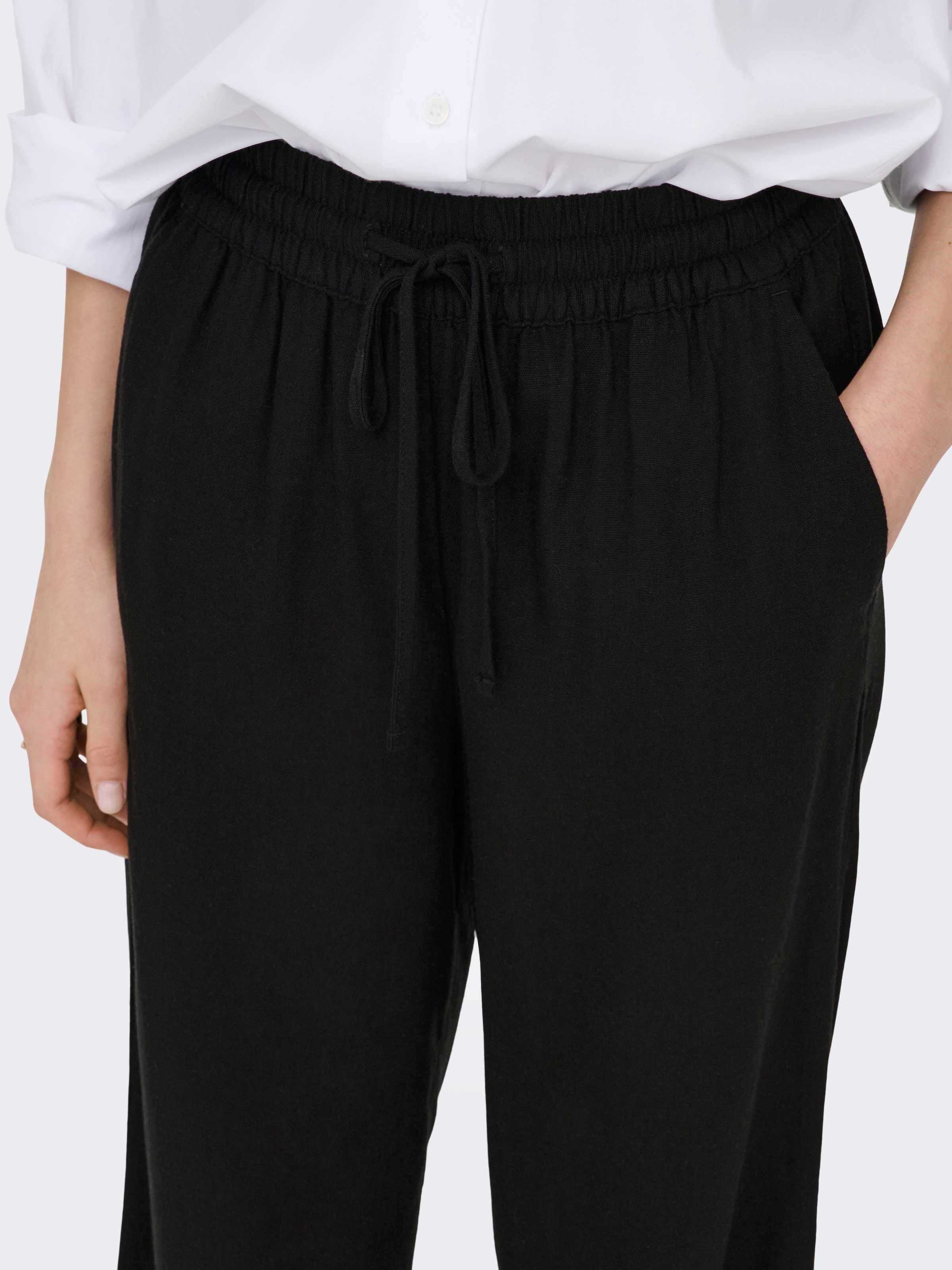 JDY Schlupfhose »JDYSAY LINEN HW WIDE PANT WVN NOOS«  Sommerhose mit Leinen