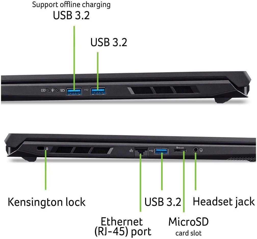 Acer Gaming-Notebook »Nitro V ANV17-41 RTX 5050/5060/5070« 43,94 cm / 17,3 ″ AMD Ryzen 7 GeForce RTX 5060 512 GB SSD