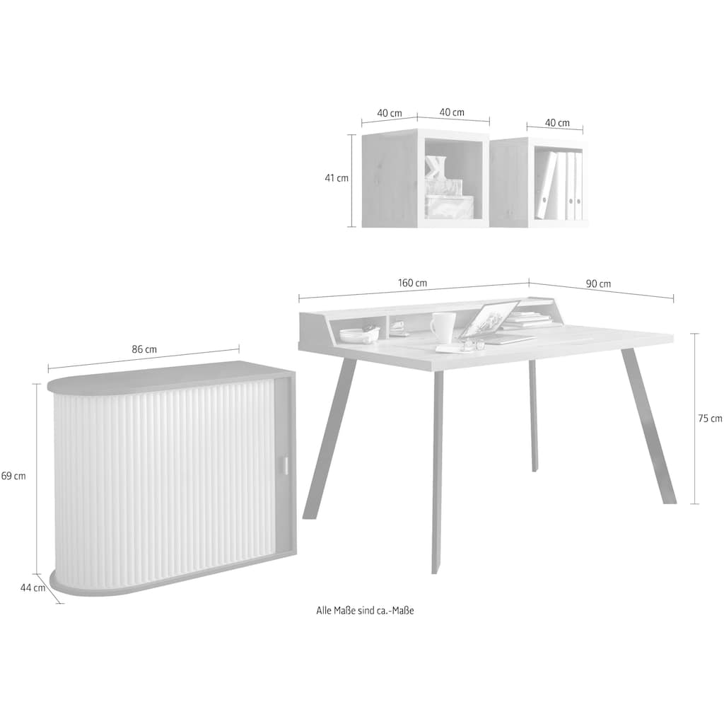 Mäusbacher Büro-Set, (4 tlg.)