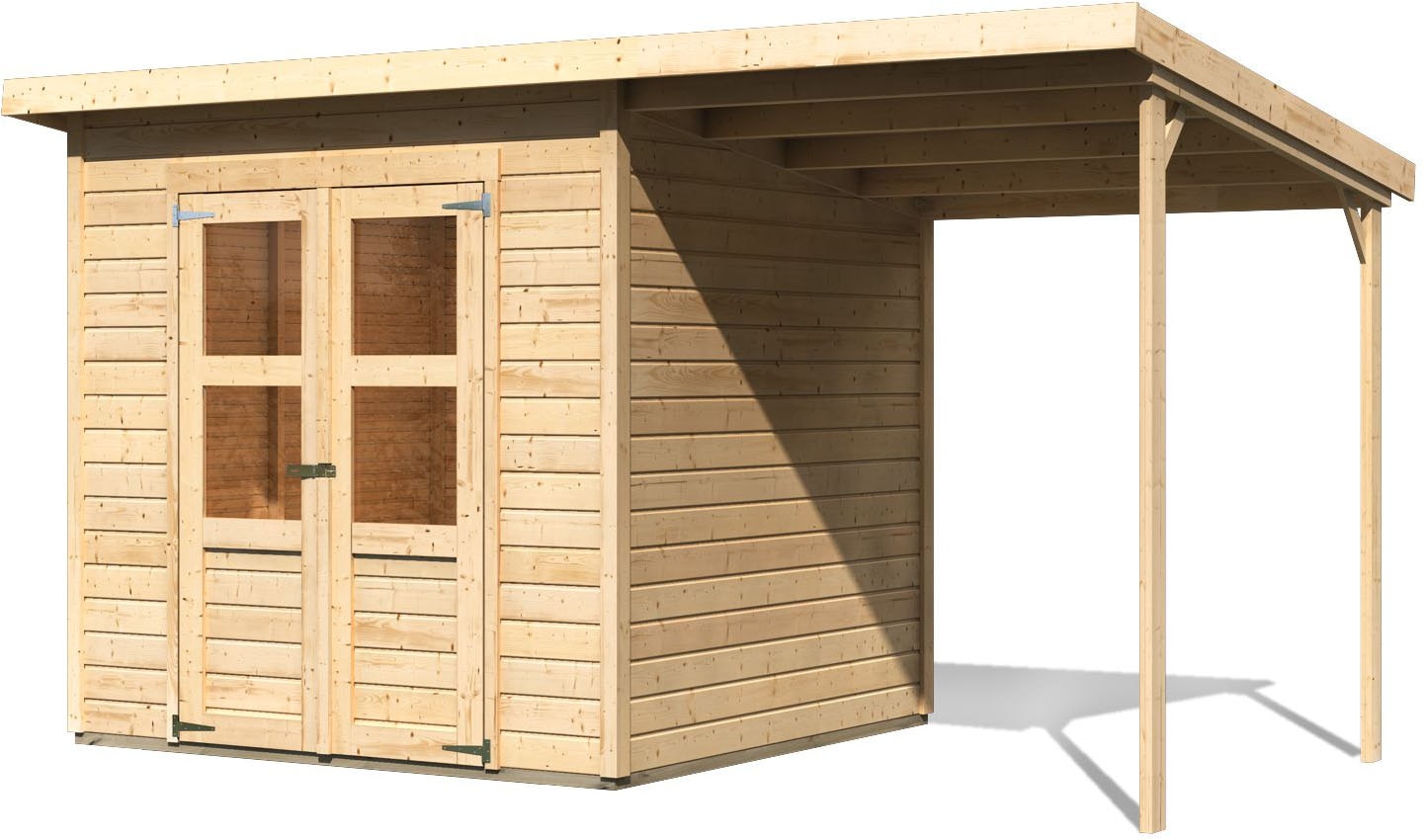 KONIFERA Gartenhaus »Amrum 4« inkl. Anbaudach