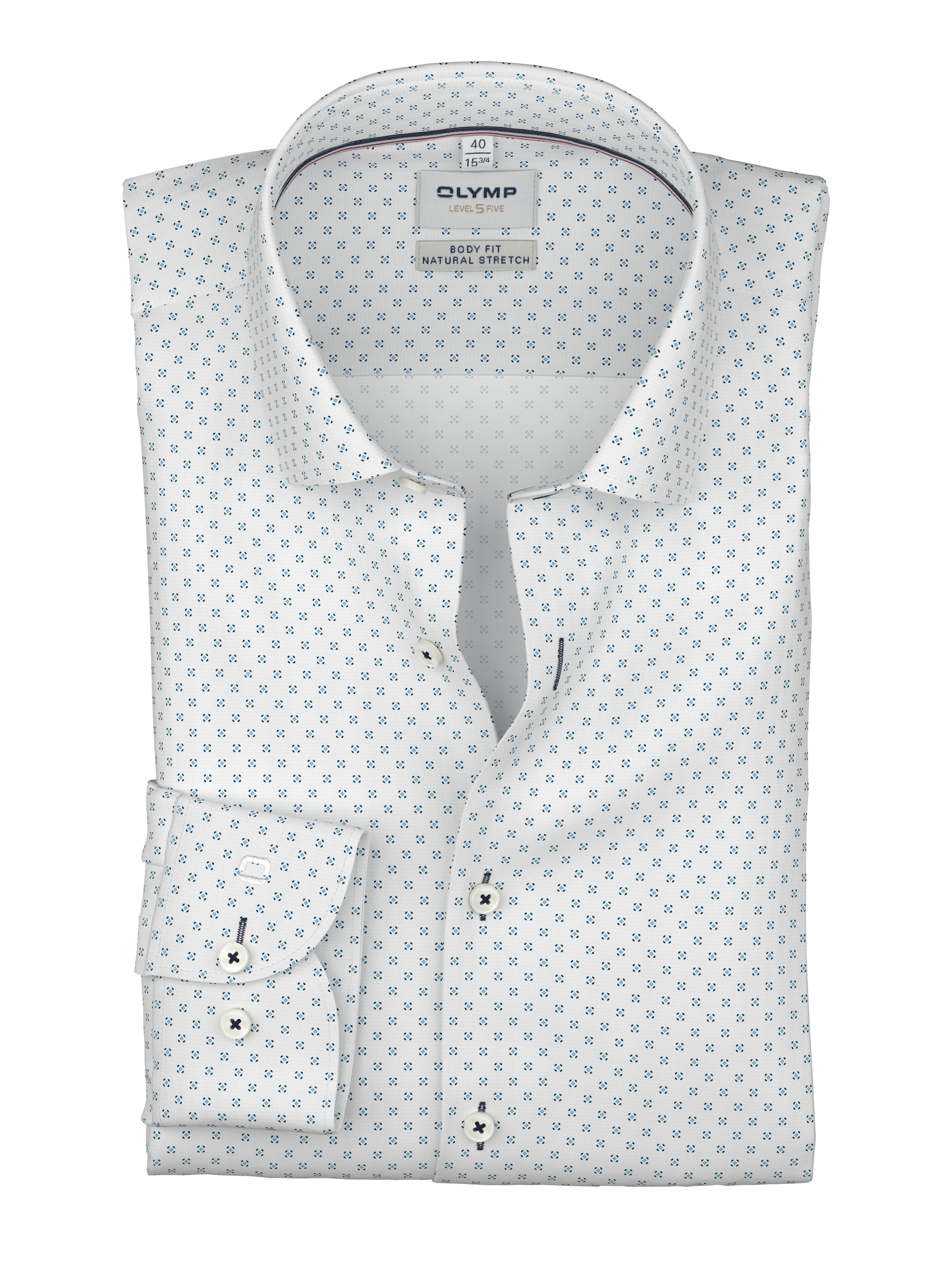 OLYMP Langarmhemd »Level Five« Businesshemd, body fit, Kentkragen
