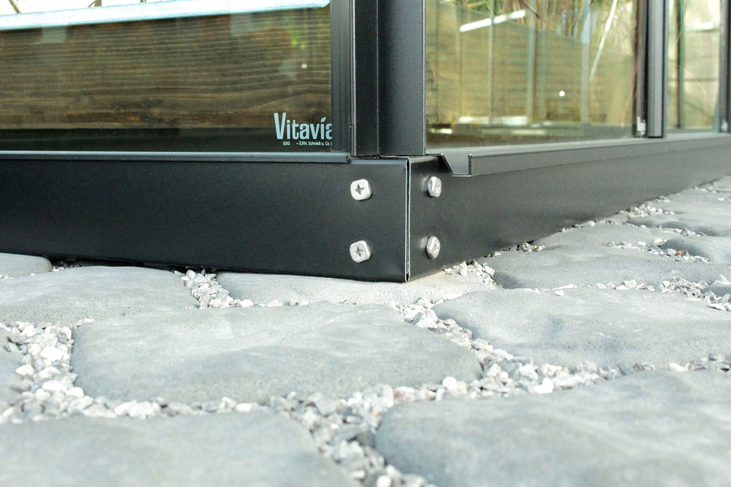 Vitavia Fundamentrahmen »Fundament 3300«, 6 cm, schwarz, BxT: 254x128 cm