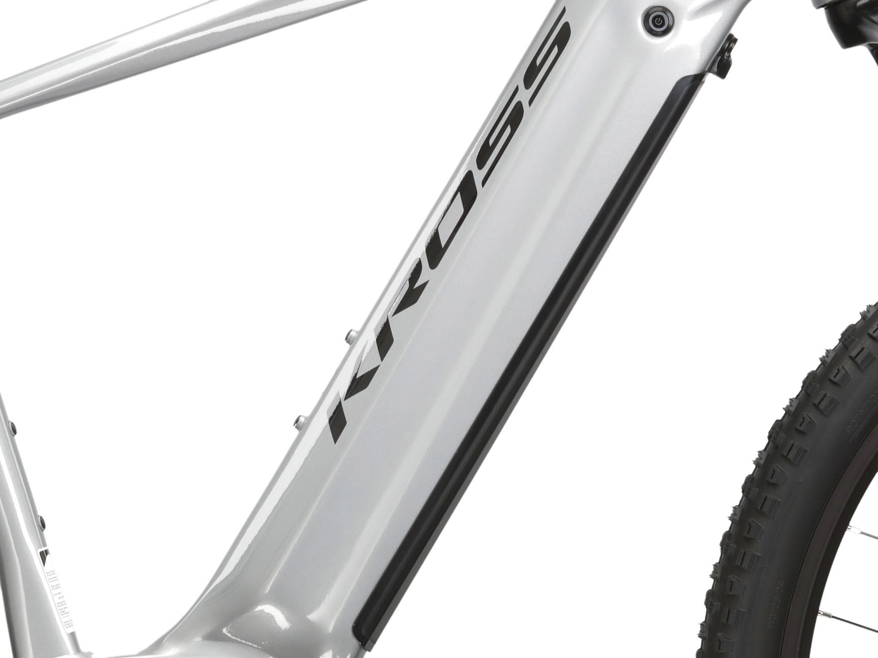 Kross E-Bike »E-MTB Hexagon Boost 3.0 29 Zoll silberfarben«, 8 Gang, microSHIFT, ACOLYTE M5185M, Mittelmotor 250 W, Pedelec, Elektrofahrrad für Damen und Herren