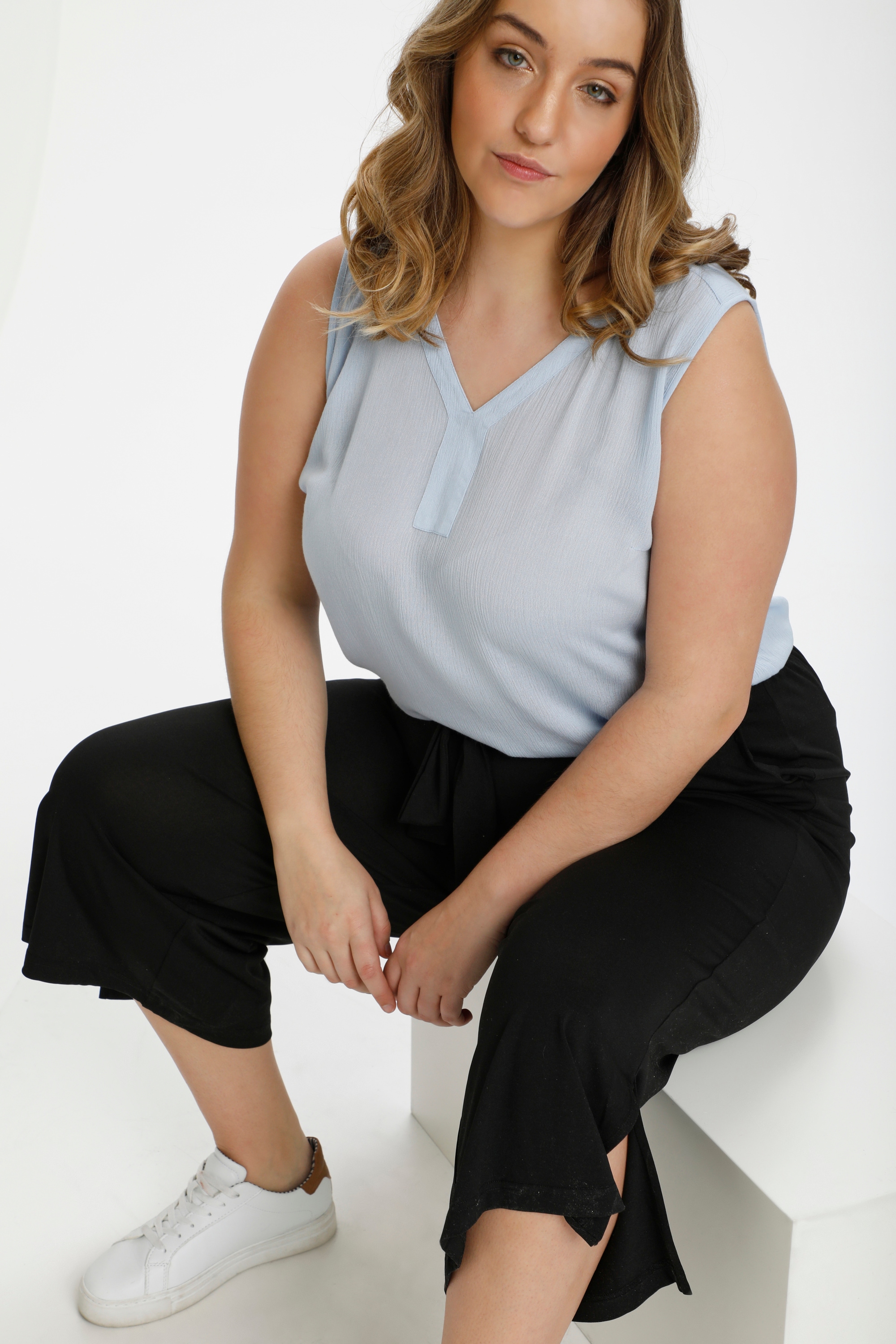 KAFFE Curve Stoffhose »Casual Hose KCmello«