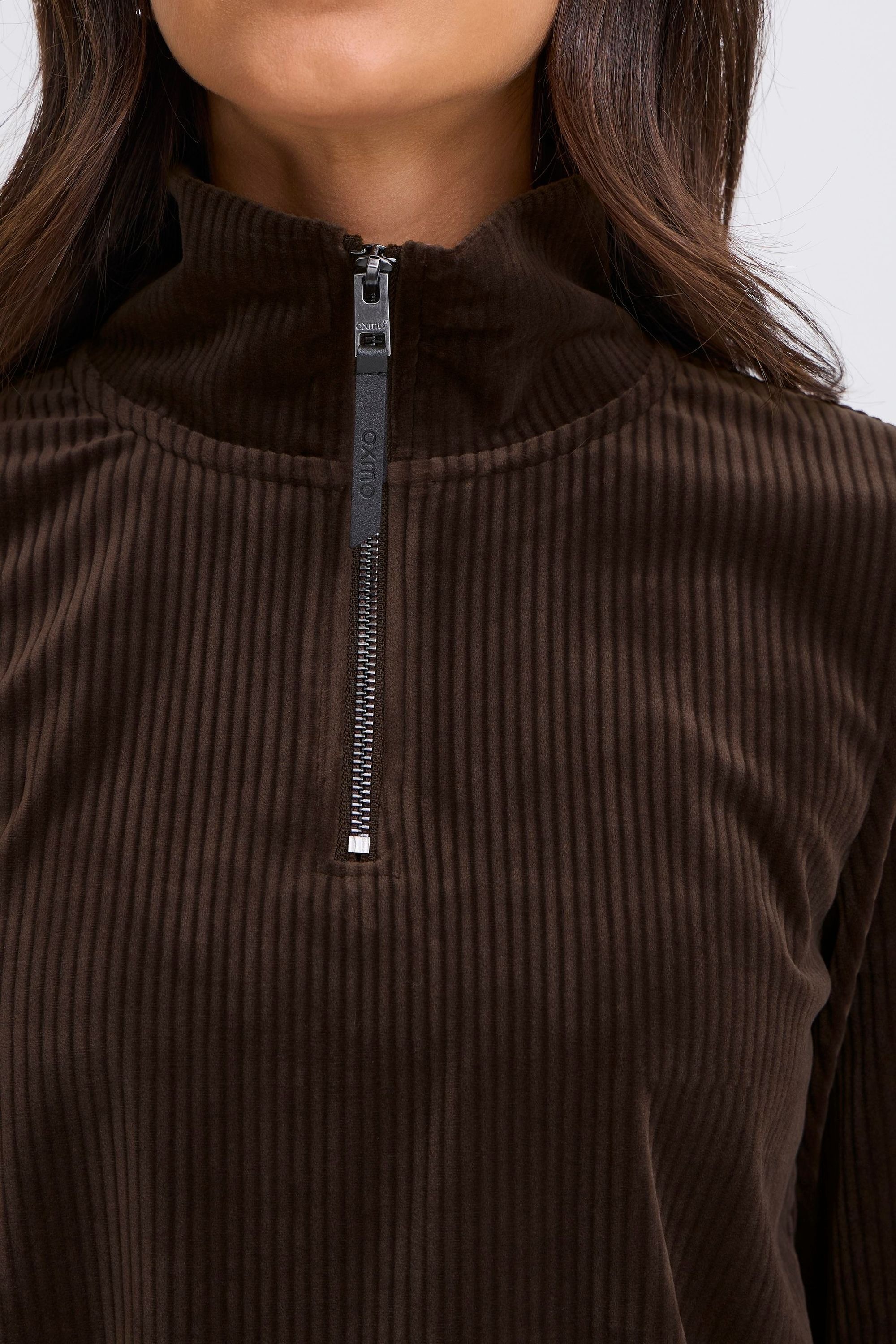 OXMO Troyer »Longsweatshirt OXEBBA HALFZIP«