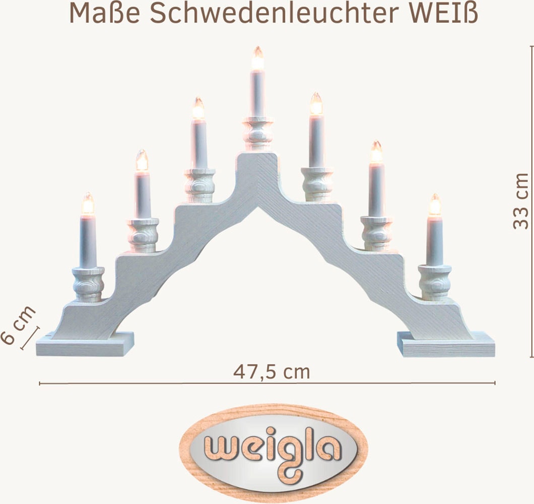 Weigla LED Lichterbogen »Schwede, Made in Germany« 1 Stk. 7-flammig