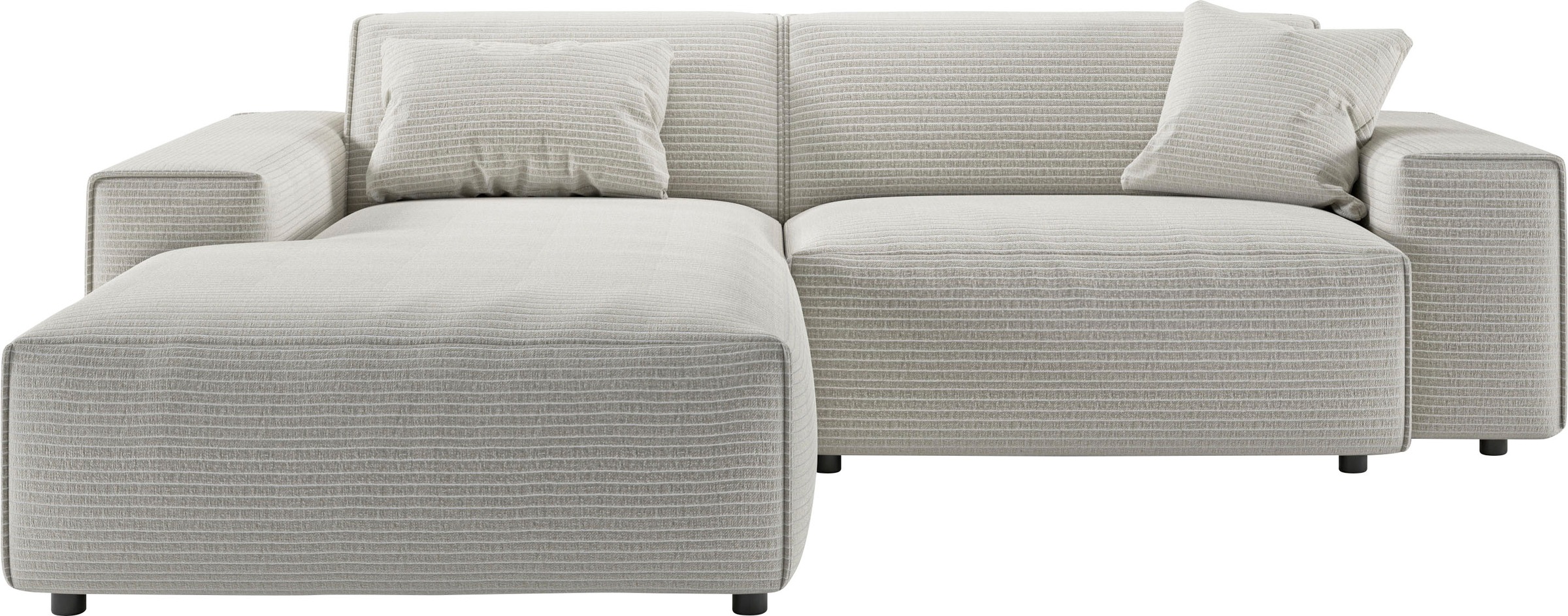 andas Ecksofa »Glimminge L-Form auch in Breitcord, Feincord + Easy care-Bezug,«, Breite 234, Zierkissen