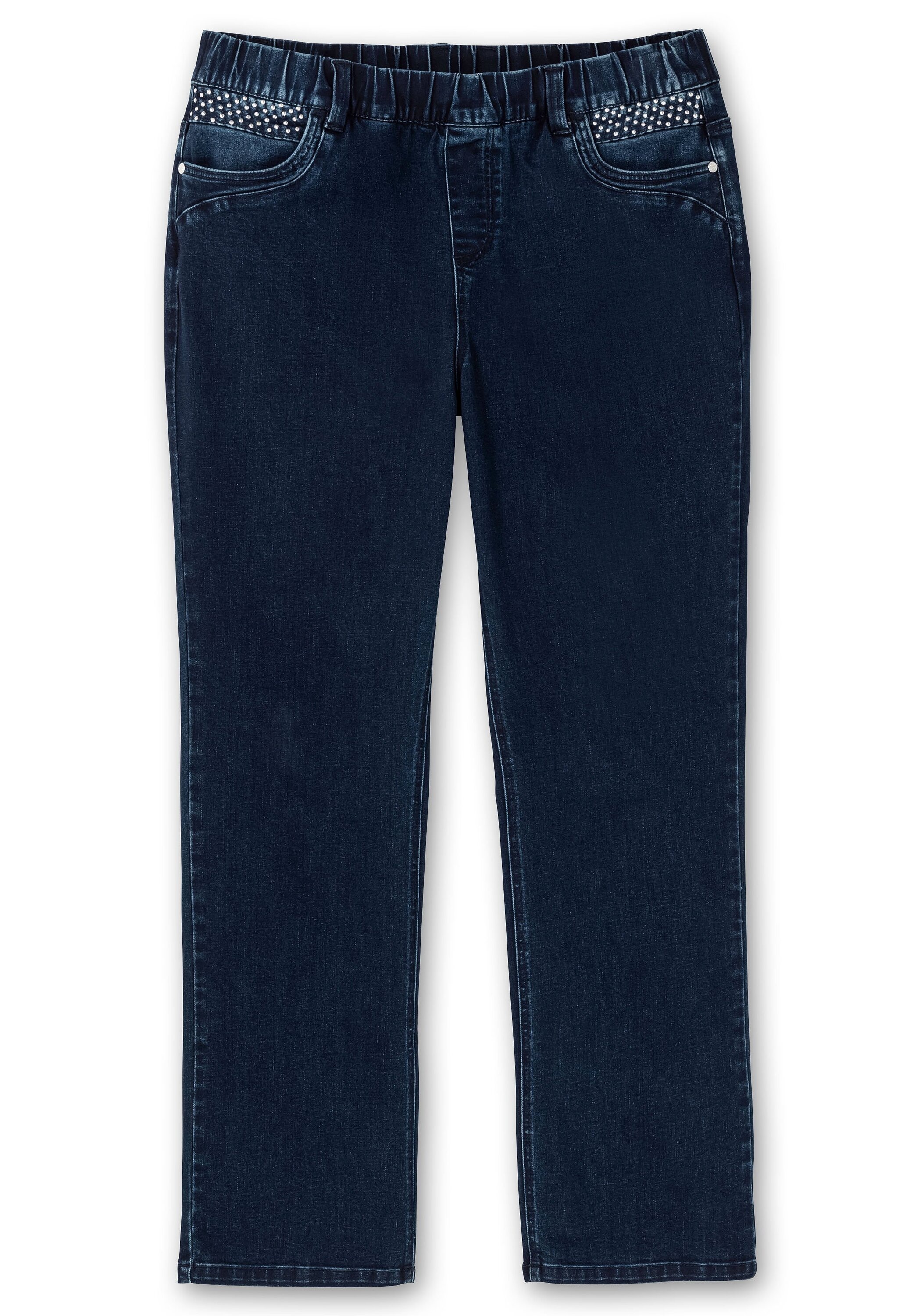 Sheego Schlupfjeans »Gerade Jeans mit Powernetz-Einsatz«