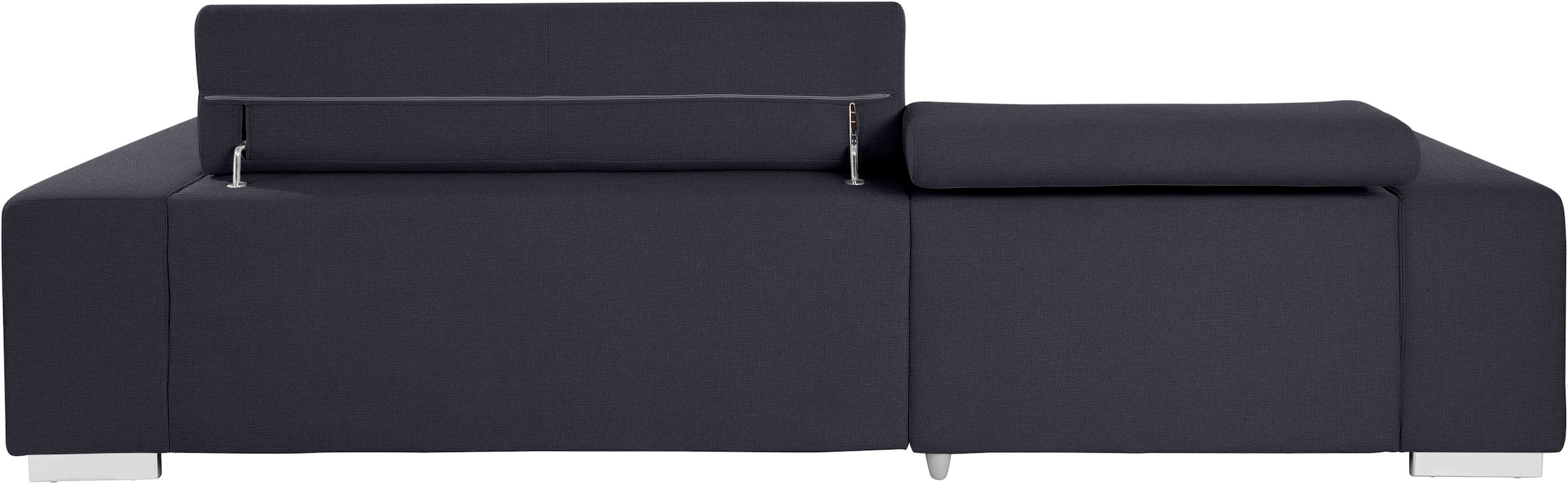 COTTA Ecksofa »Orion L-Form«, mit Kopfteilverstellung & 3 Nierenkissen