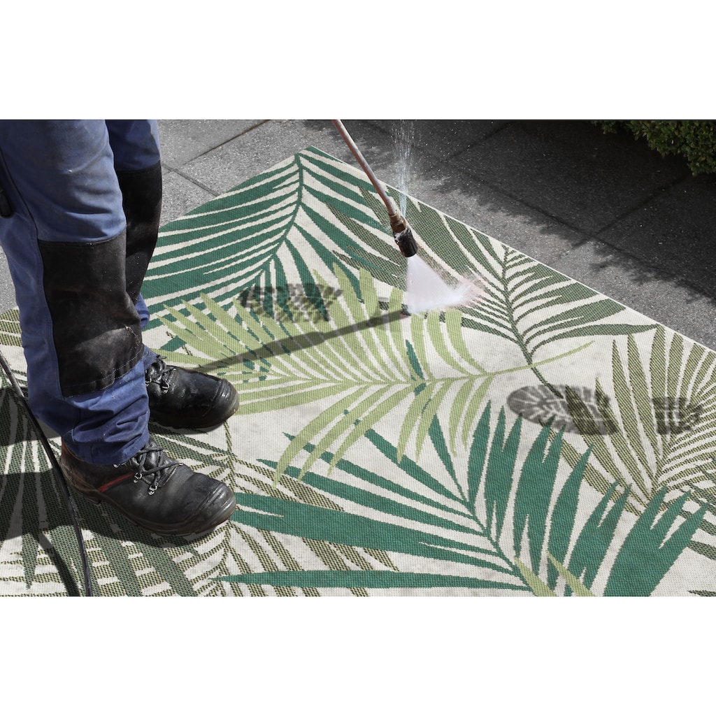 NORTHRUGS Teppich »Vai«, rechteckig, In- & Outdoor, Geometrisches Muster, Garten, Terrasse, Wohnzimmer