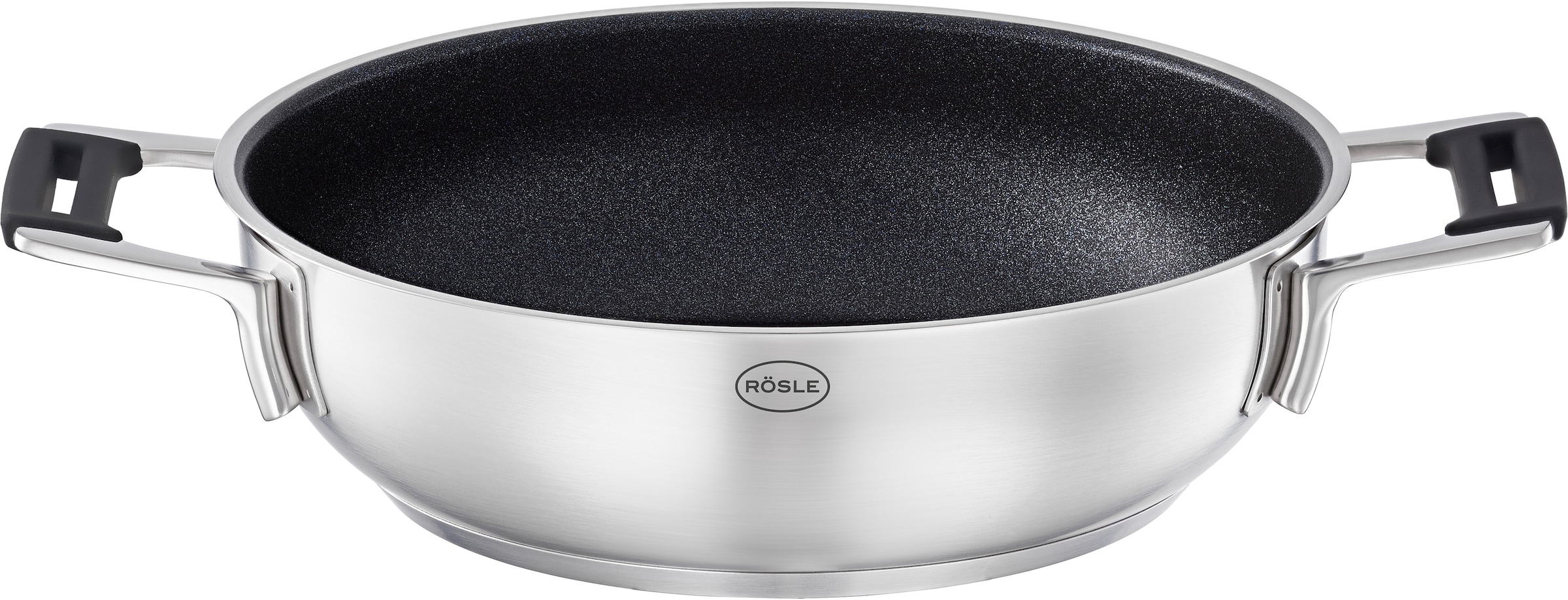 RÖSLE Servierpfanne "SILENCE PRO" Edelstahl 18/10 1 Stk. tlg. mit Premium-Antihaftversiegelung ProResist, Induktion