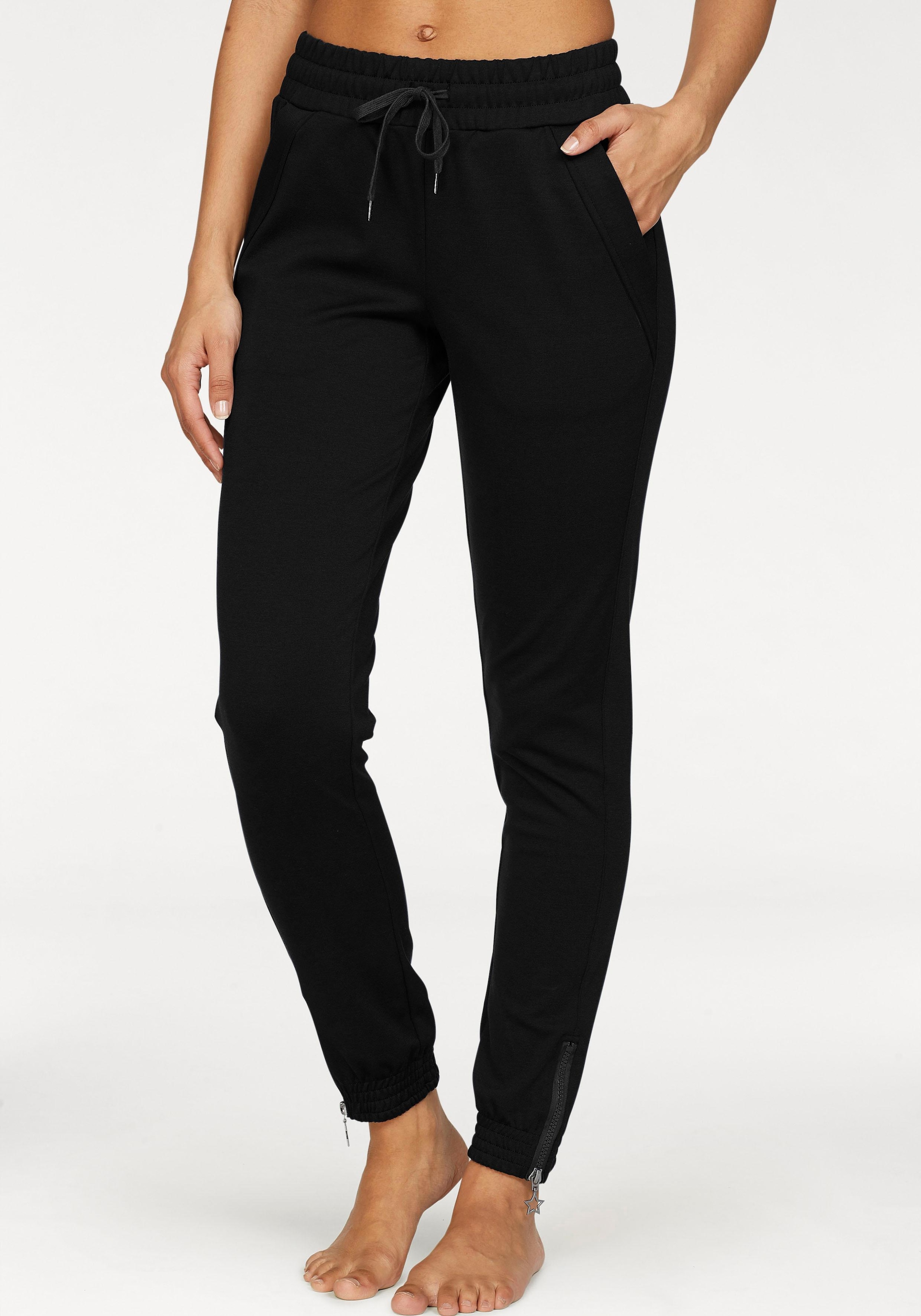 Bench. Loungewear Relaxhose, mit schmalem Bein und Zipper am Saum, Loungewear, Loungeanzug