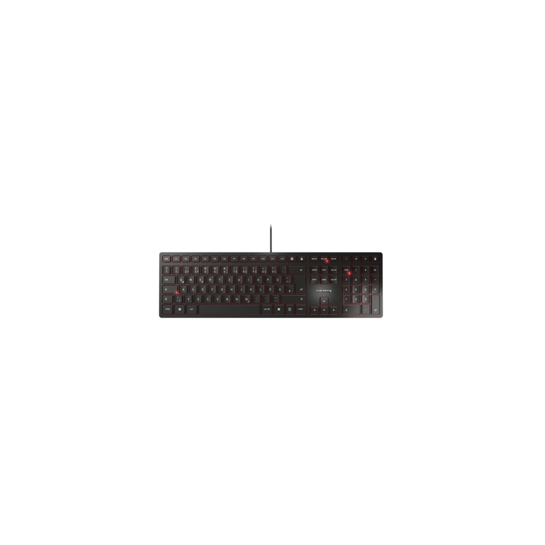 Cherry Tastatur »KC 6000 SLIM Kabelgebundene Tastatur, Schwarz, USB«