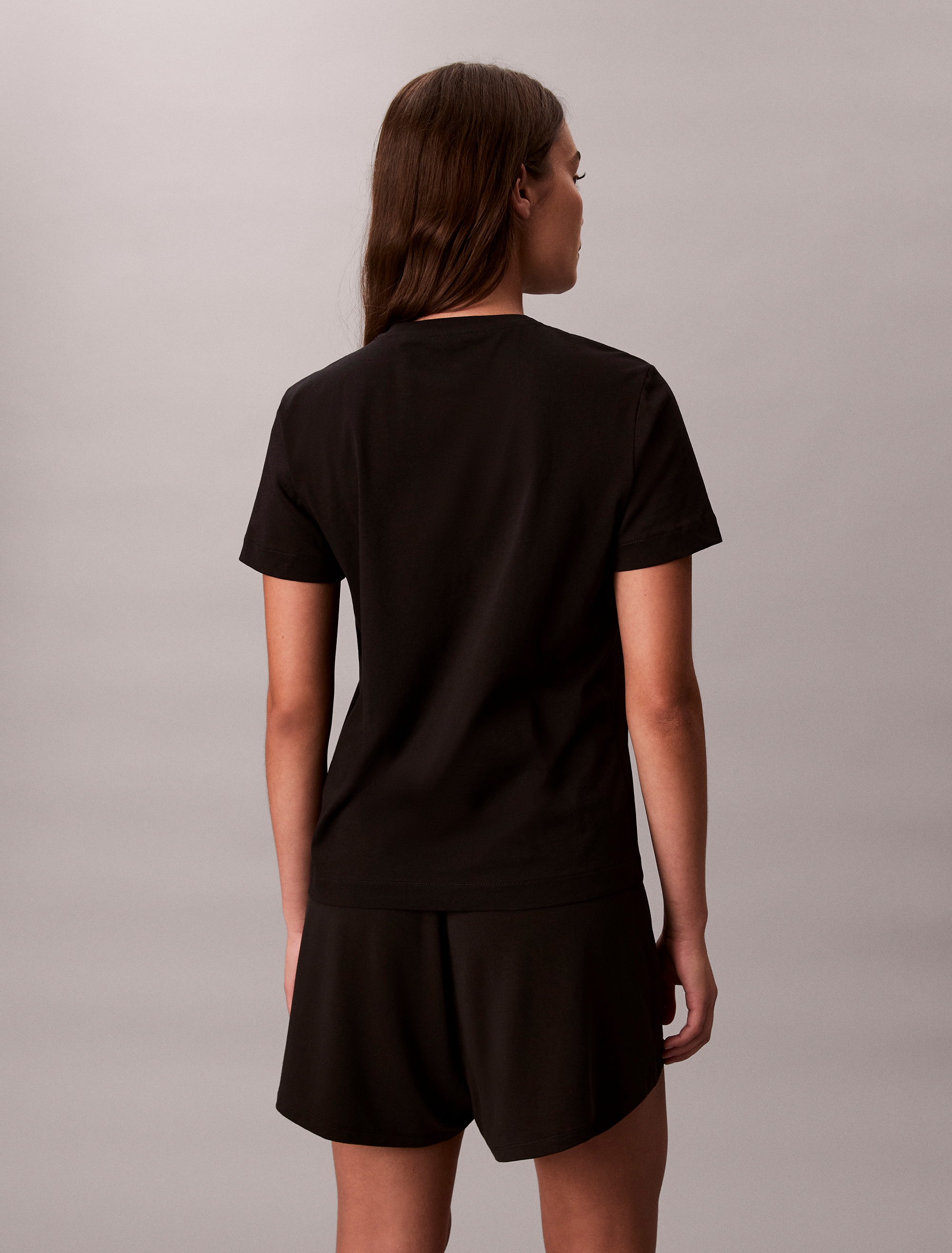 Calvin Klein Jeans T-Shirt »A- Logo CN 2 Pack Tee«, (Packung, 2er-Pack), Mit Rundhalsausschnitt