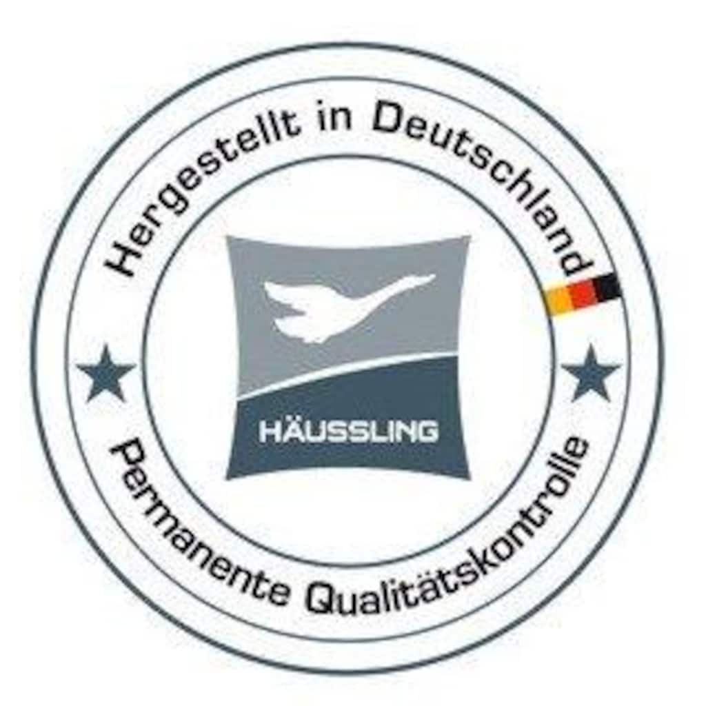 Haeussling 3-Kammer-Kopfkissen »Daune Comfort - BodyPerfect«, Füllung: 90 % Daunen, 10 % Federn & 85 % Federn, 15 % Daunen, Bezug: 100 % Baumwolle, (1 St.)