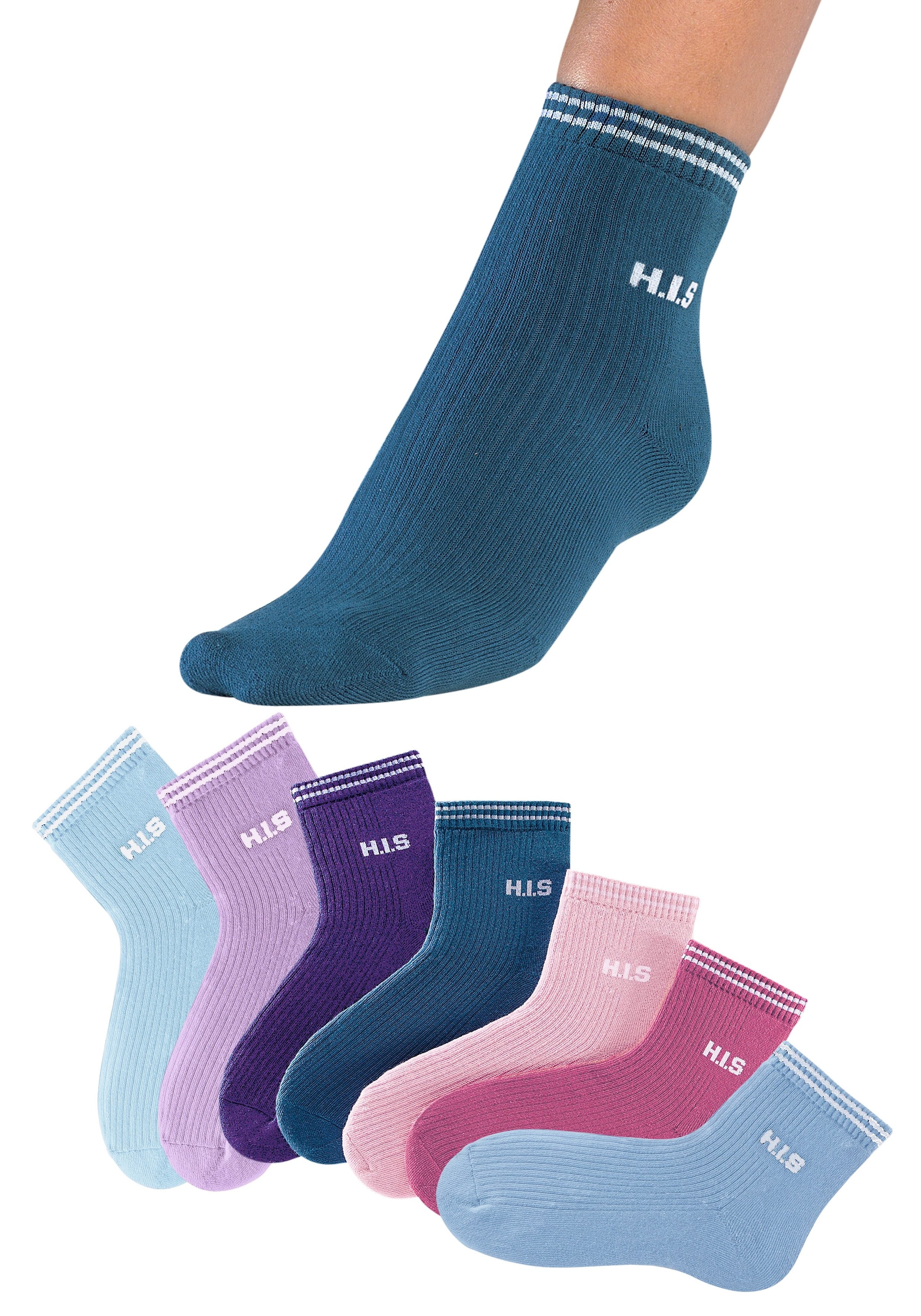 H.I.S Kurzsocken, (7 Paar), mit Vollfrottee bei ♕