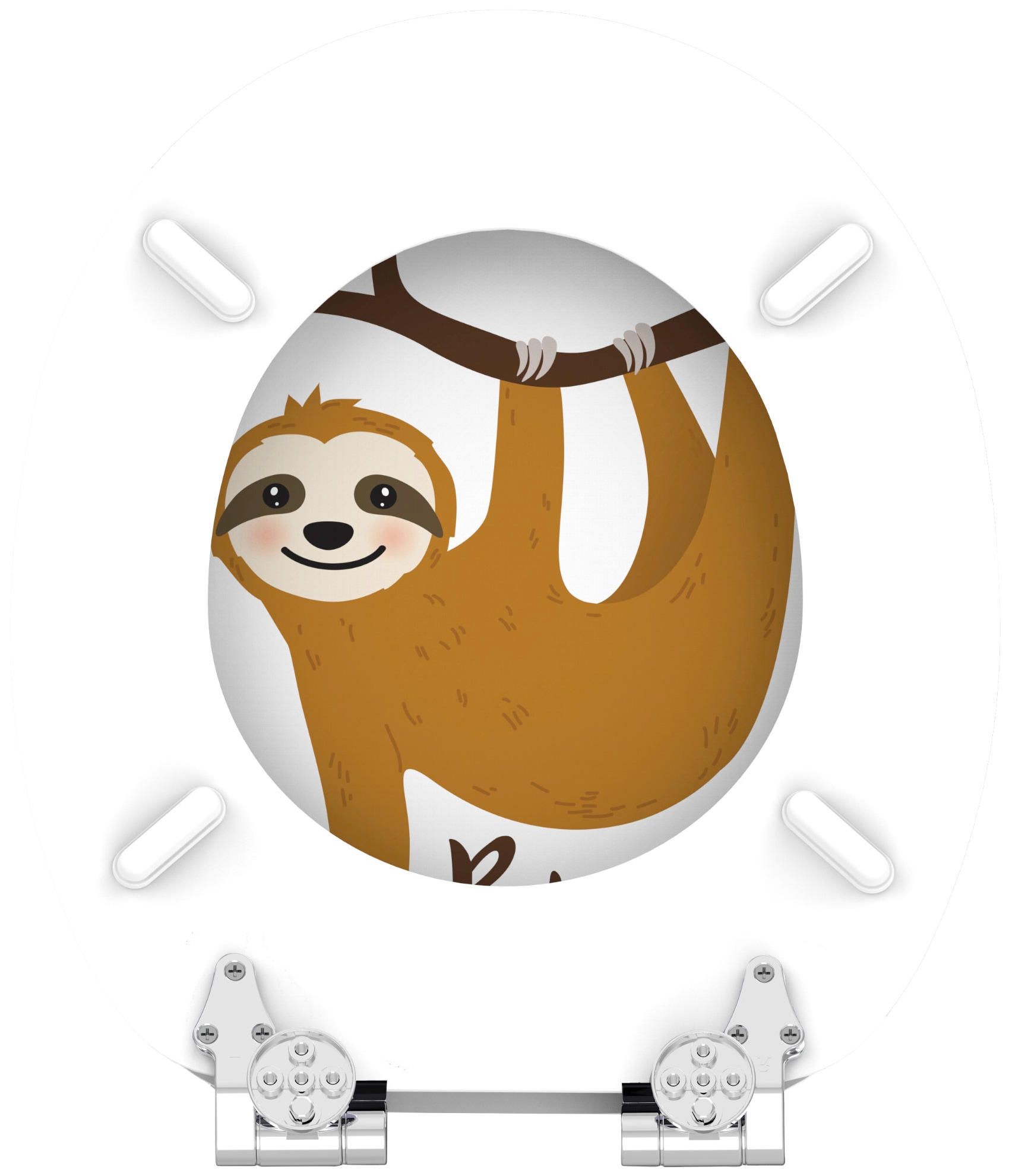 Sanilo WC-Sitz »Faultier« mit Absenkautomatik, BxL: 37,7 x 42,0 - 47,0 cm