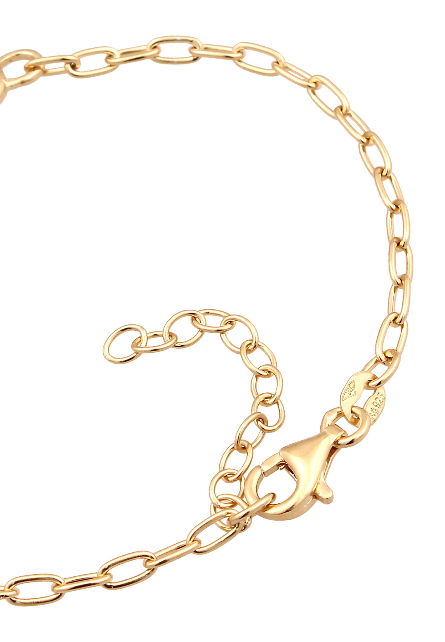 Elli Armkette »Armband Herz Infinity Glas Kristalle 925 Sterling Silber«