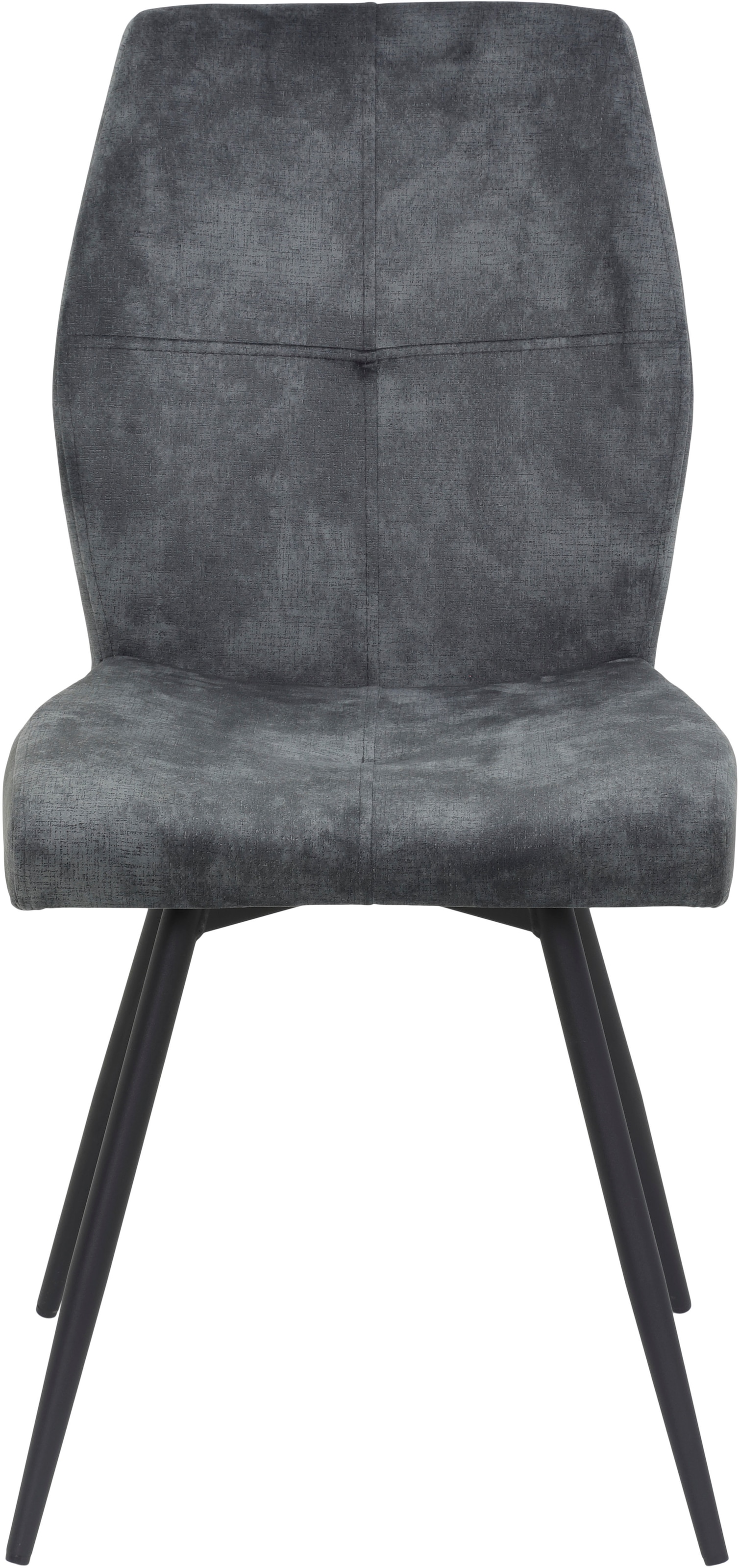 HELA 4-Fußstuhl »ALLY« (Set) 2 Stk.4-Fuß, 360° drehbar, gepolstert, Vintage Velvet mit Steppnähten